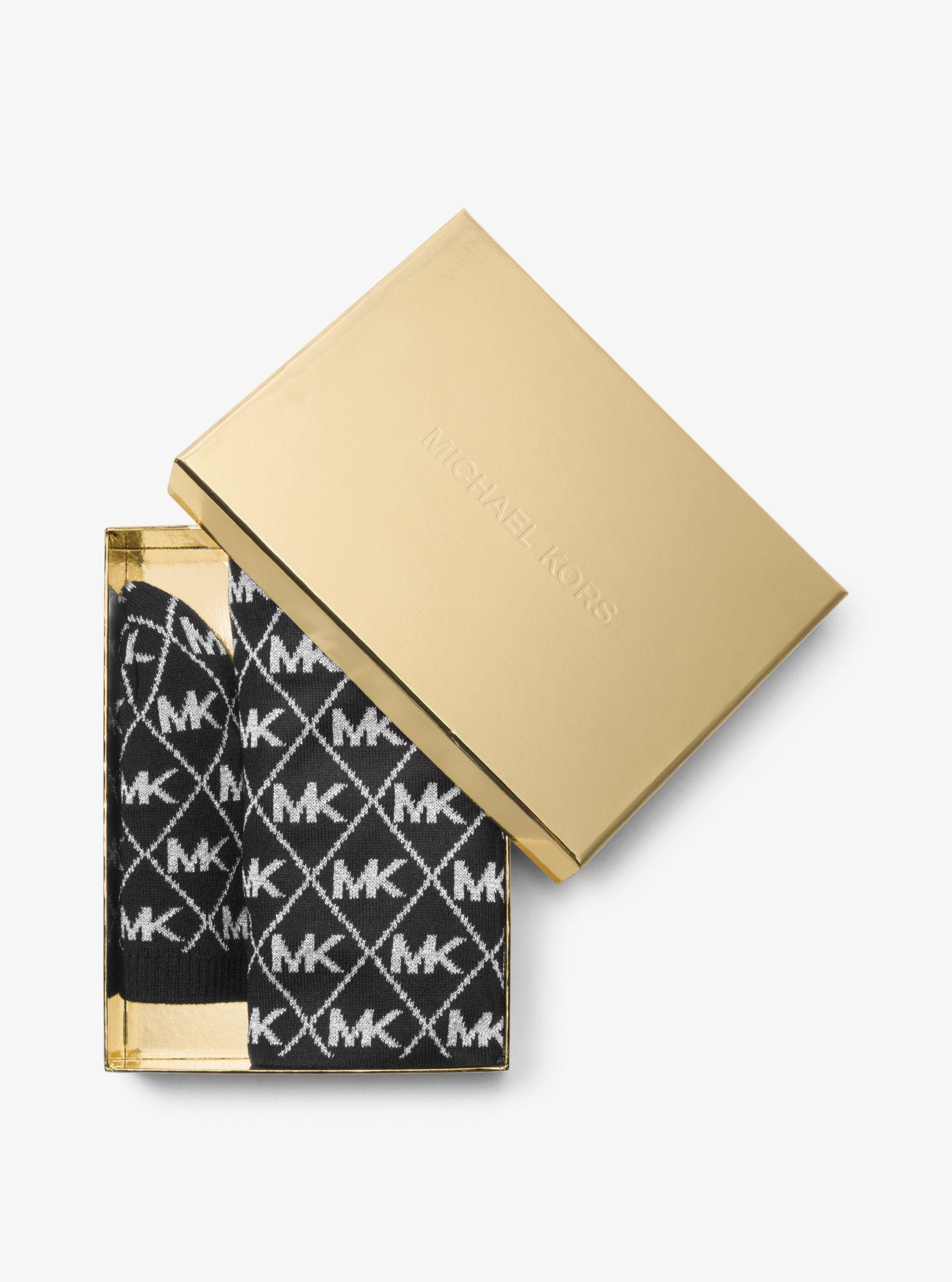 mk hat and scarf set