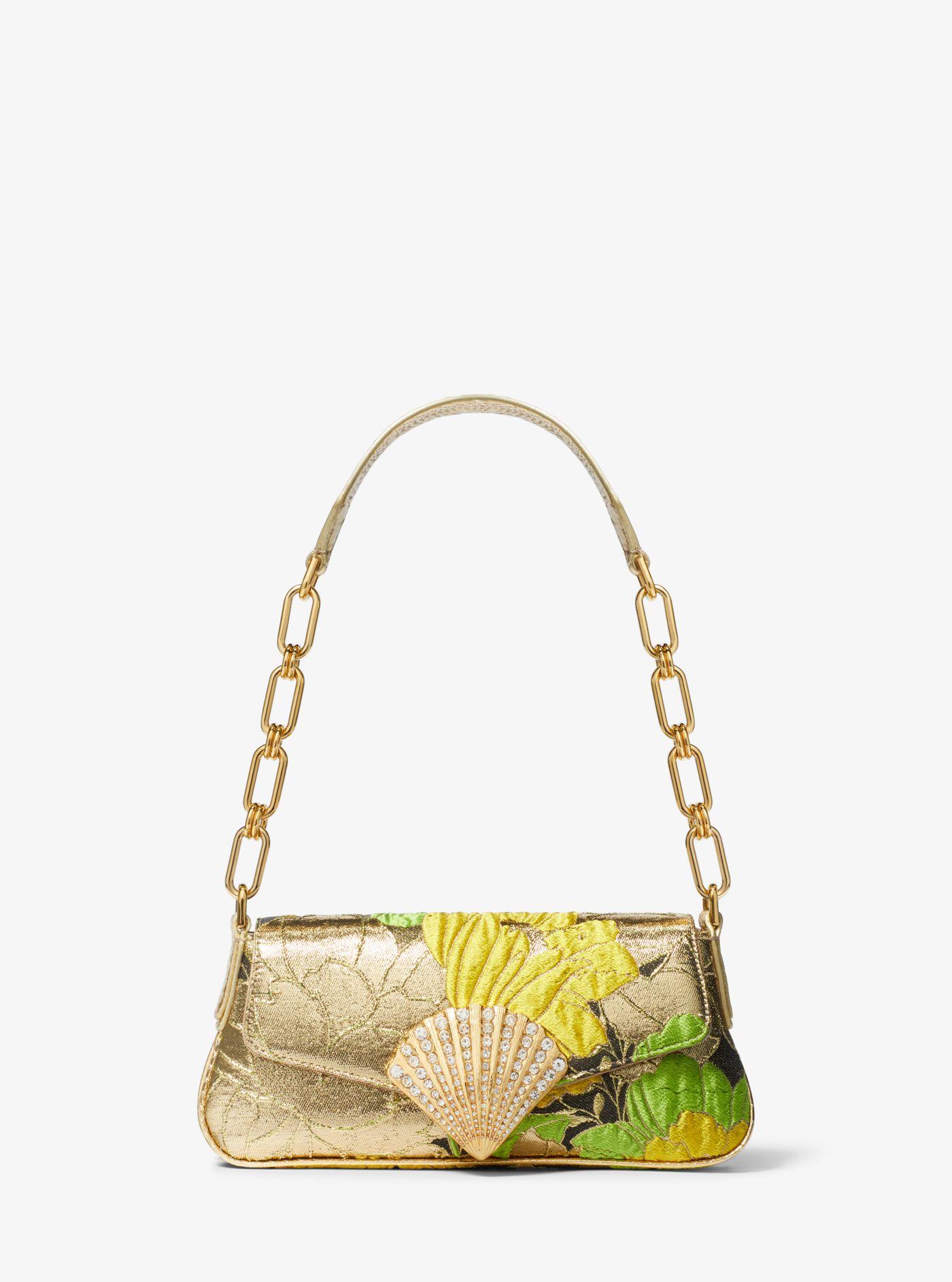 prada floral brocade shoulder bag