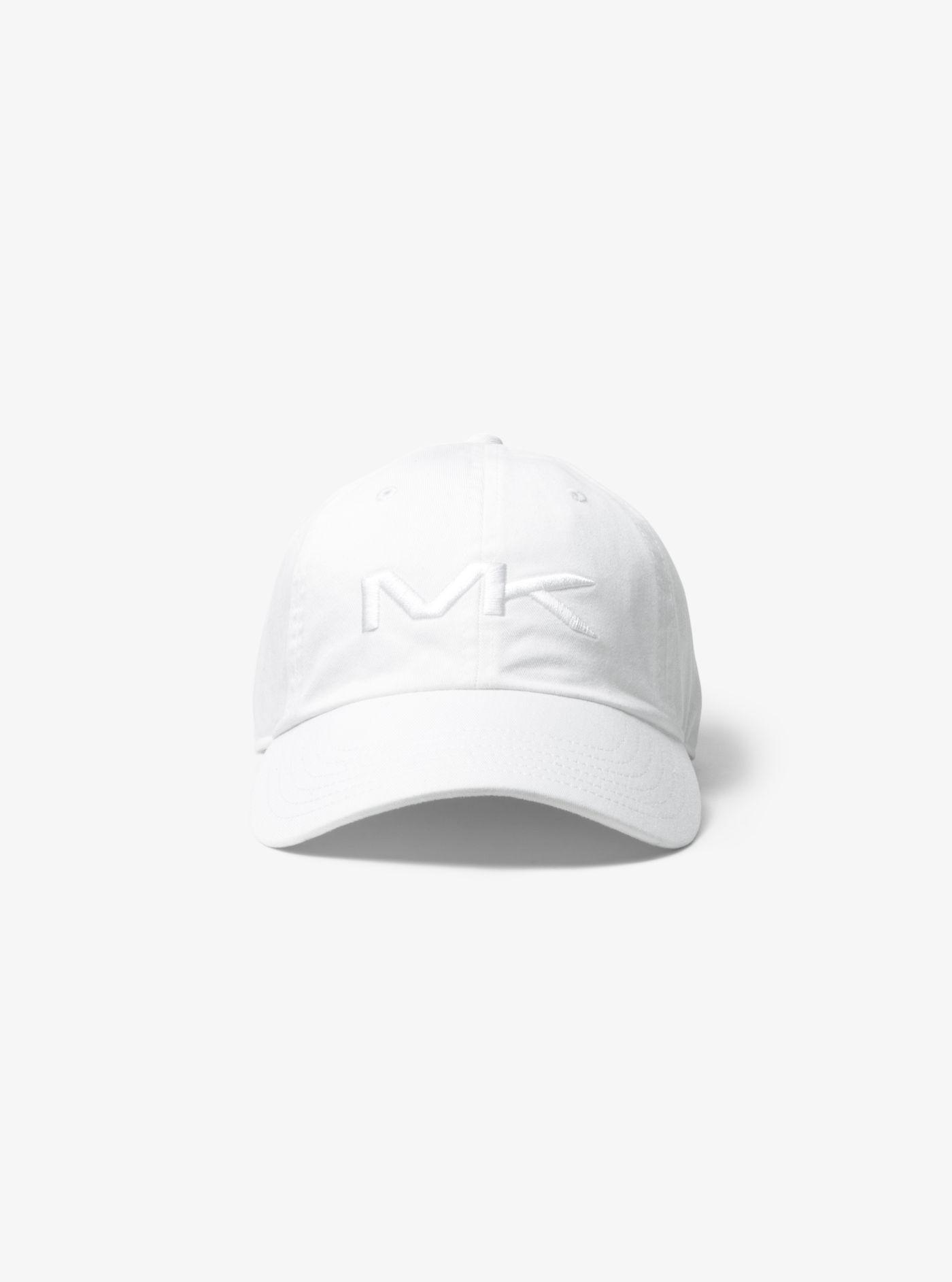 Michael Kors Logo Cotton Baseball Hat in White for Men - Lyst