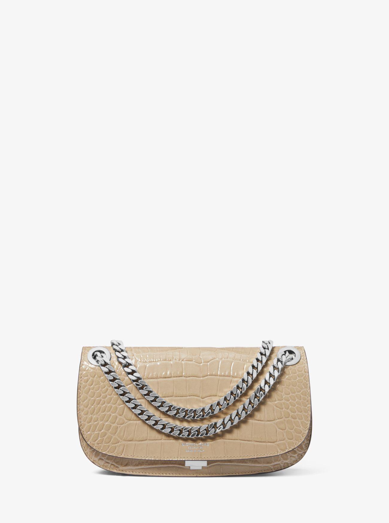 Bolso tipo sobre Christie mini de piel con motivo de cocodrilo en relieve Michael Kors de color Neutro Lyst
