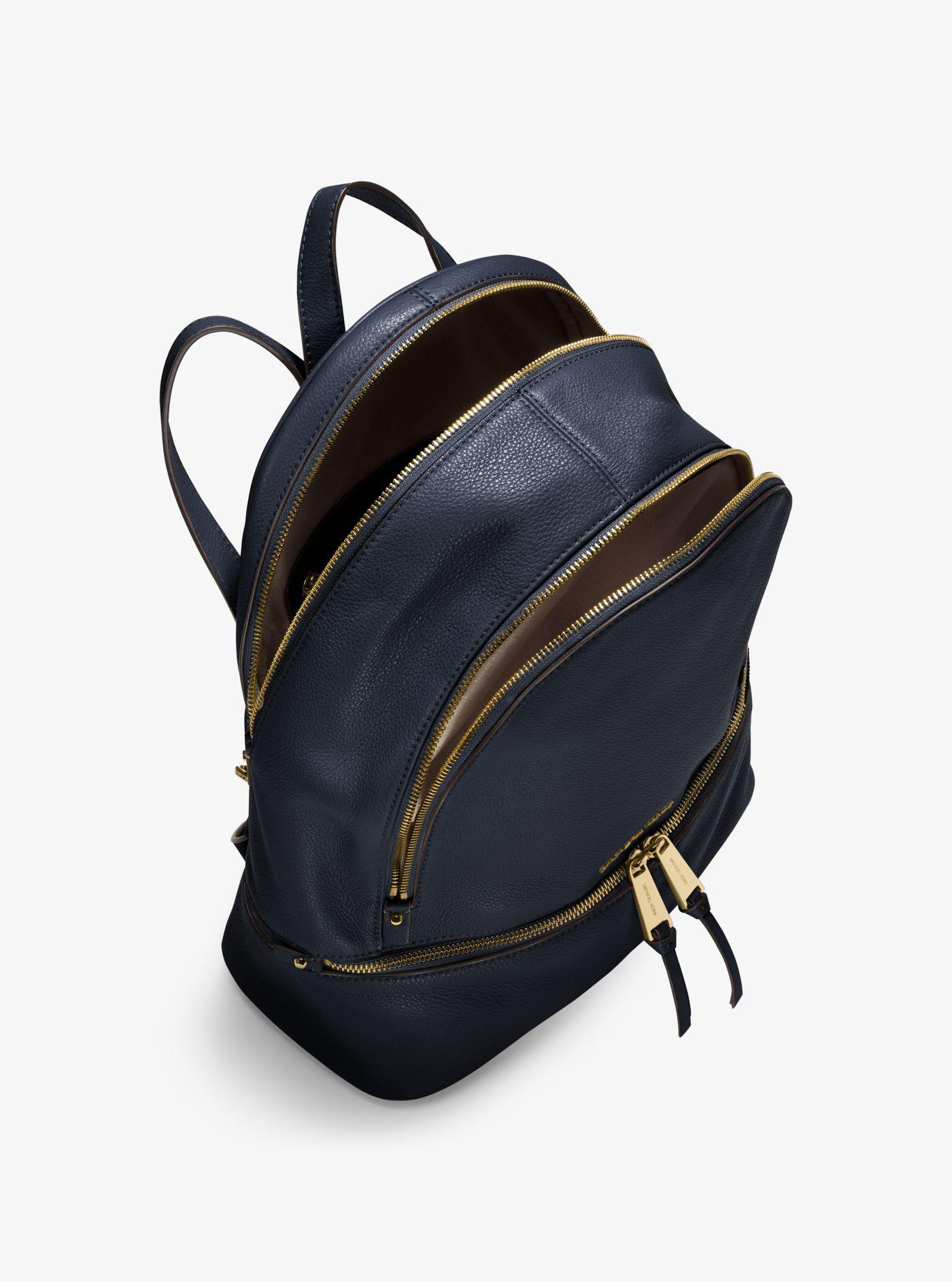 navy blue mk backpack
