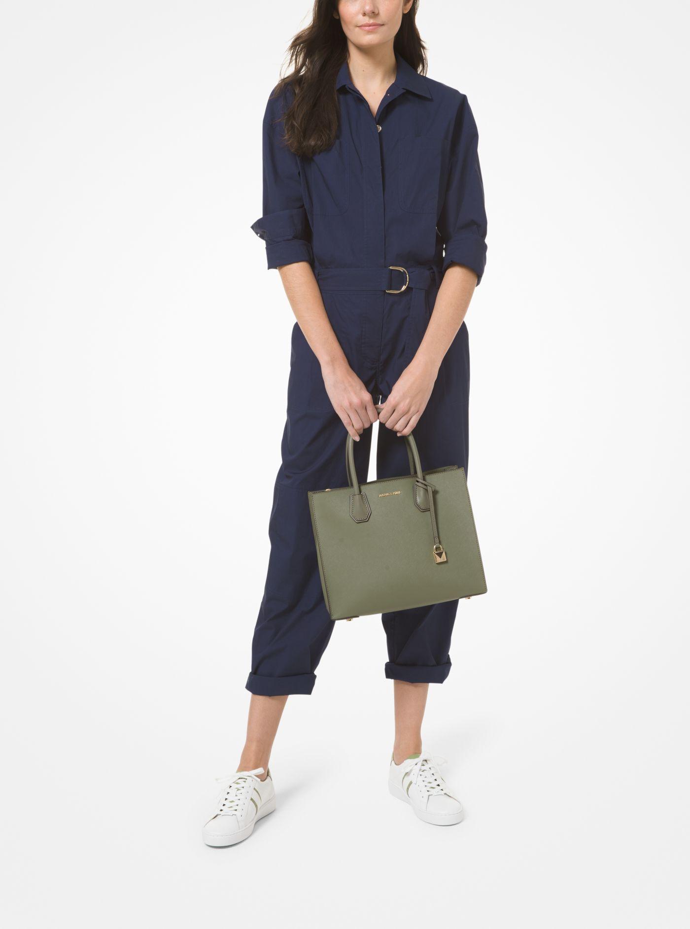 Mercer large hot sale leather tote