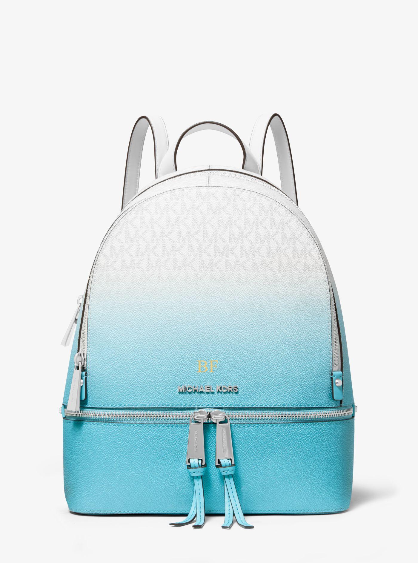 Michael Kors Rhea Medium Ombré Logo Backpack in Blue | Lyst Australia