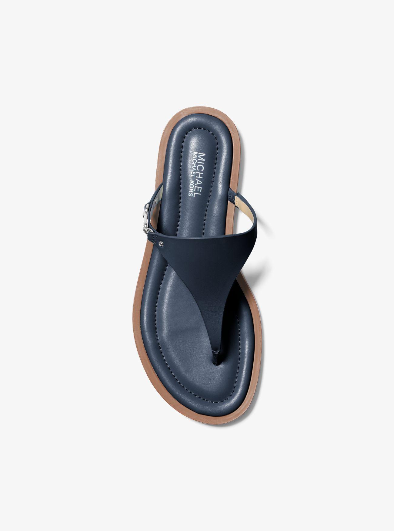 Michael kors navy flip flops deals