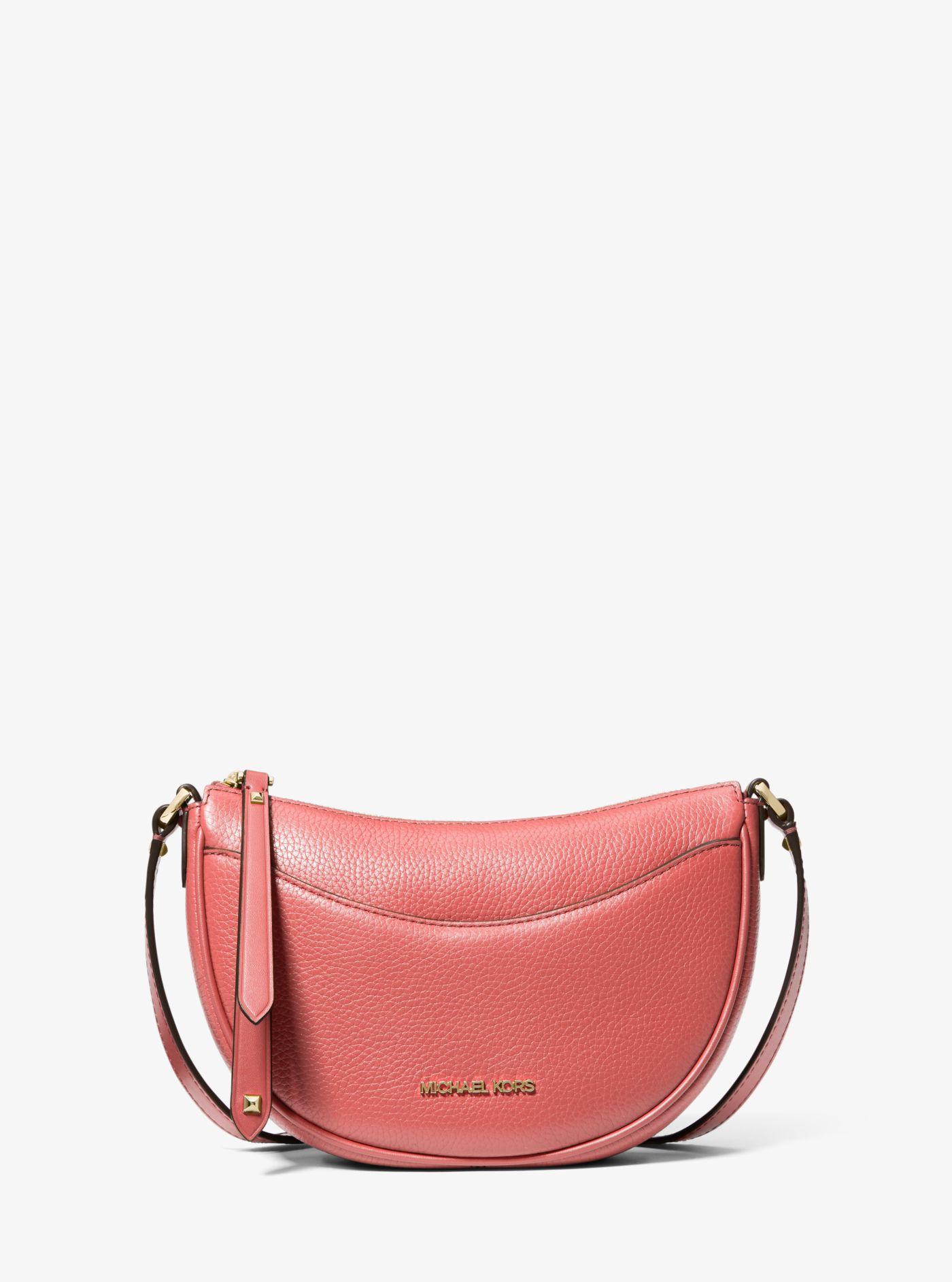 Michael Kors Dover Small Leather Crossbody Bag in Pink Lyst