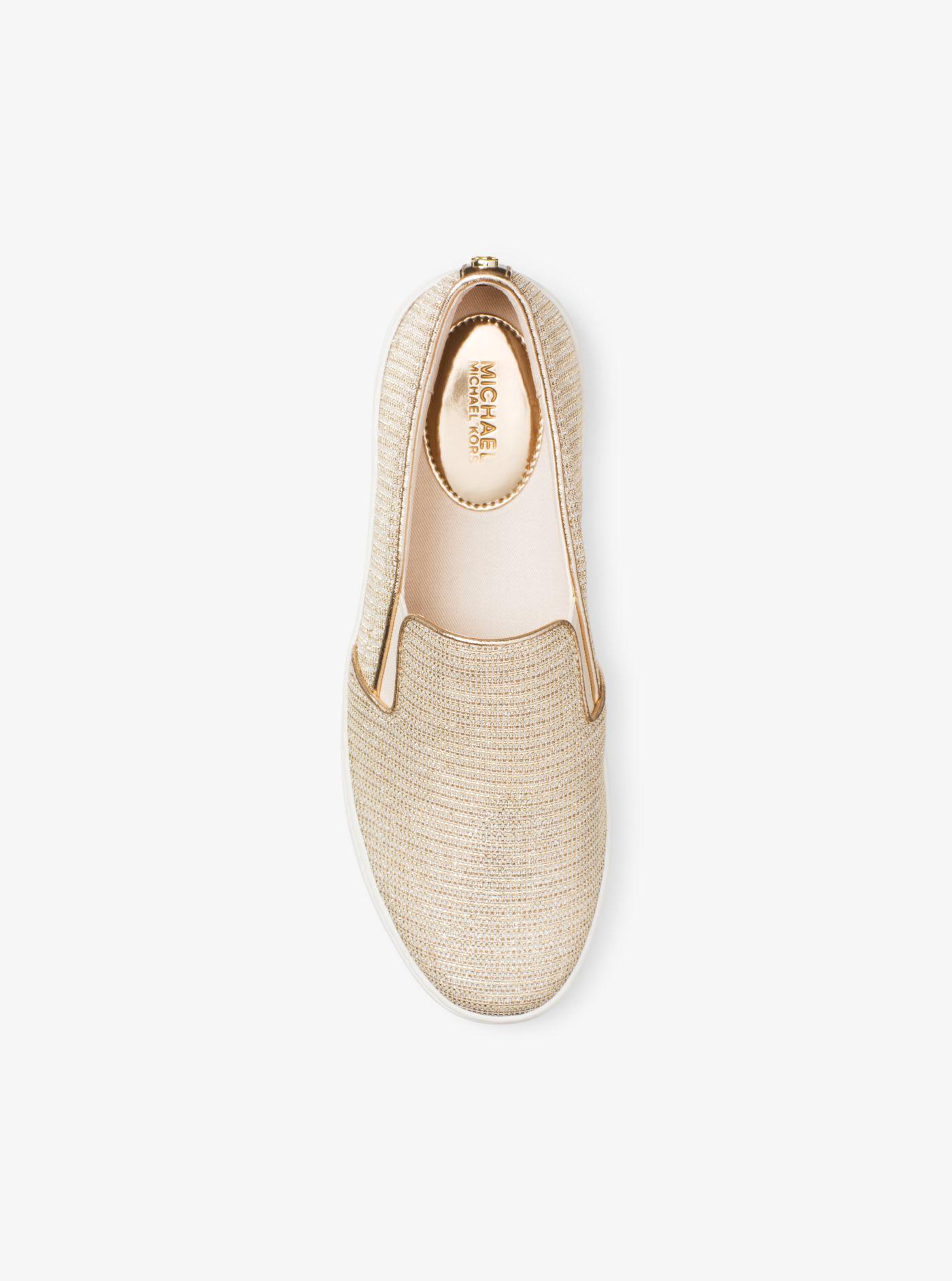 Michael Kors Keaton Chain-mesh Slip-on Sneaker in Metallic | Lyst