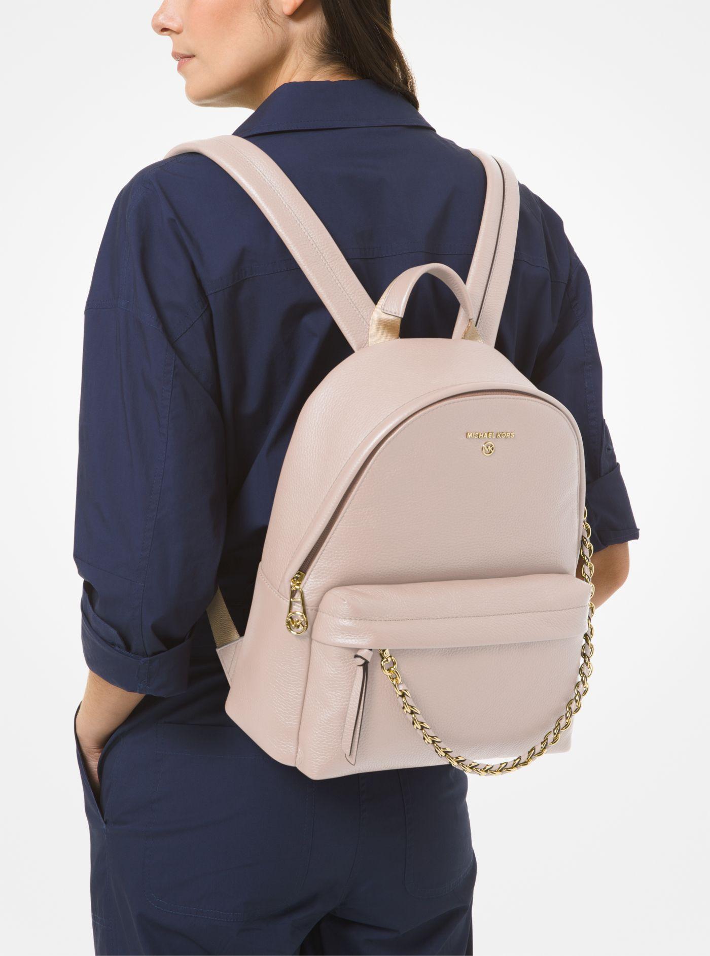 Slater medium pebbled leather backpack hotsell