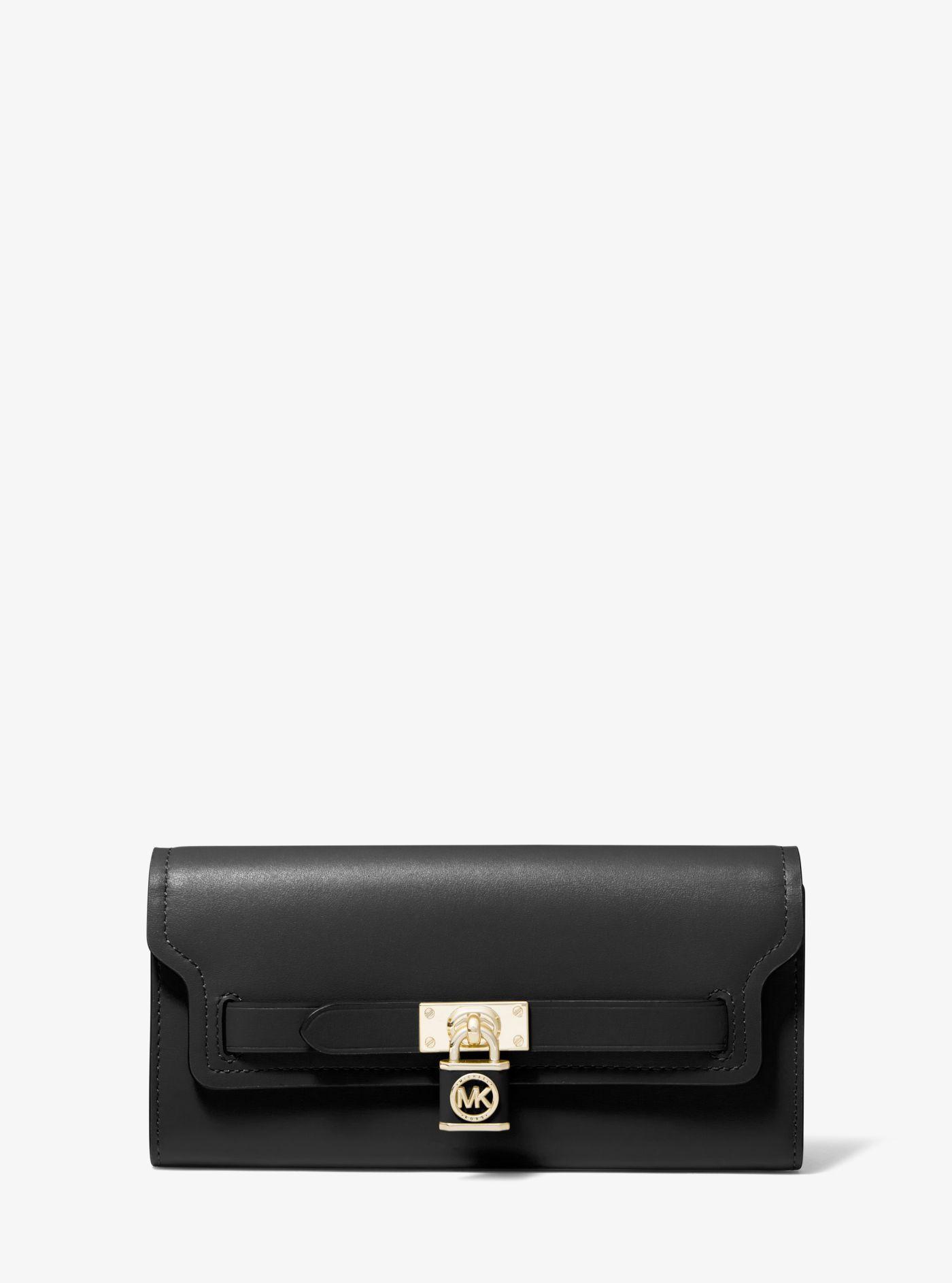 Michael Kors Hamilton Legacy Large Leather Wallet in Black Lyst