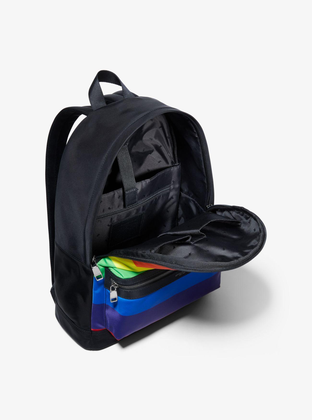 Michael Kors Synthetic Kent Rainbow Stripe Nylon Backpack in Blue (Black)  for Men - Lyst