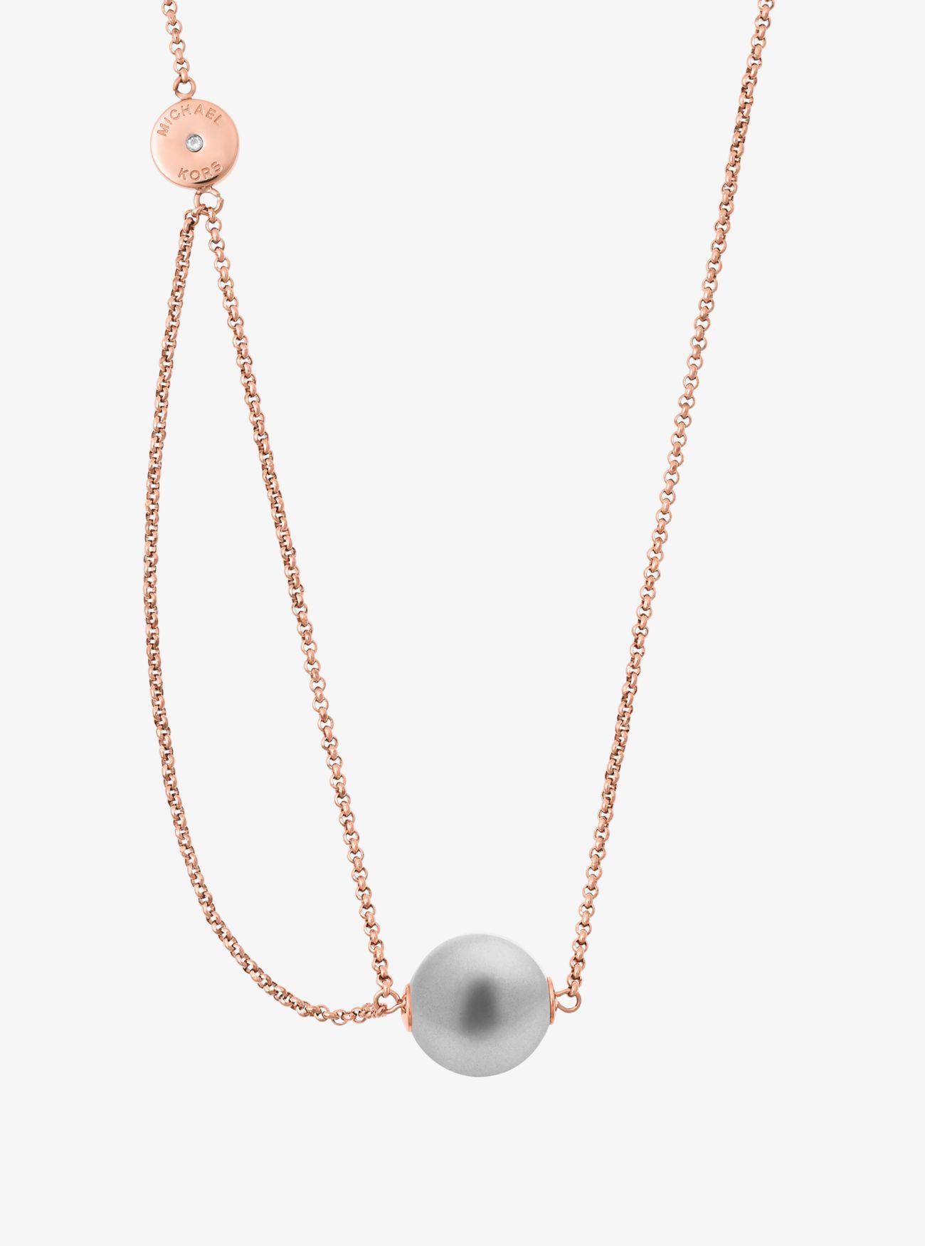 michael kors pearl necklace