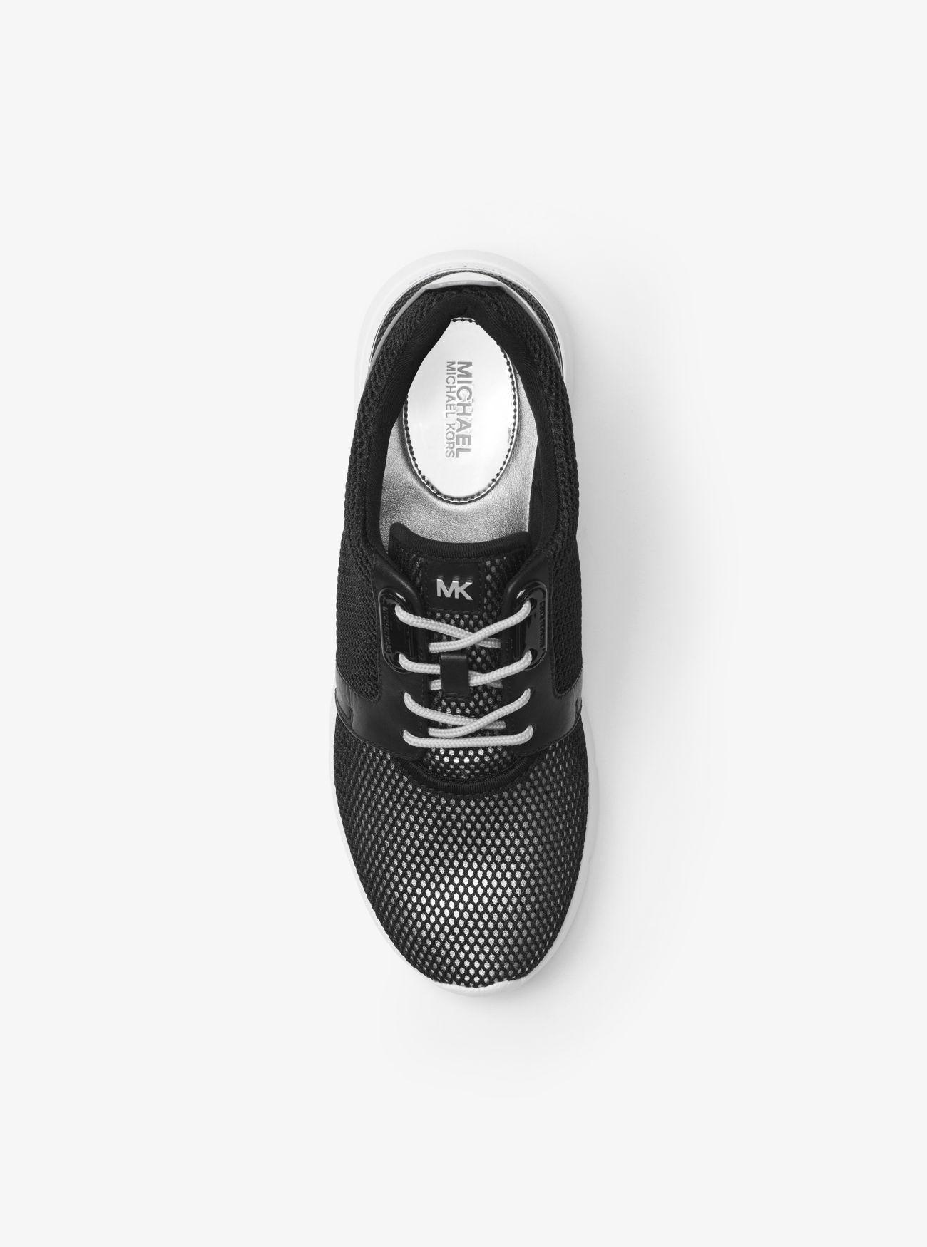 michael kors sneakers black and silver