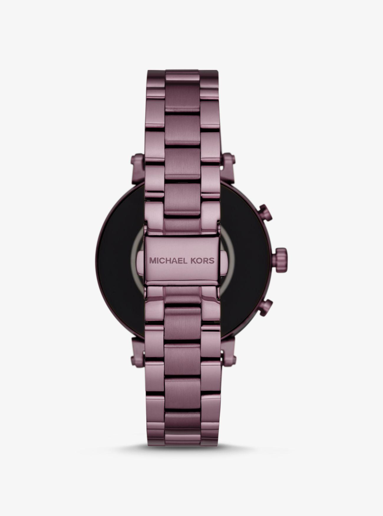 mk smartwatch purple