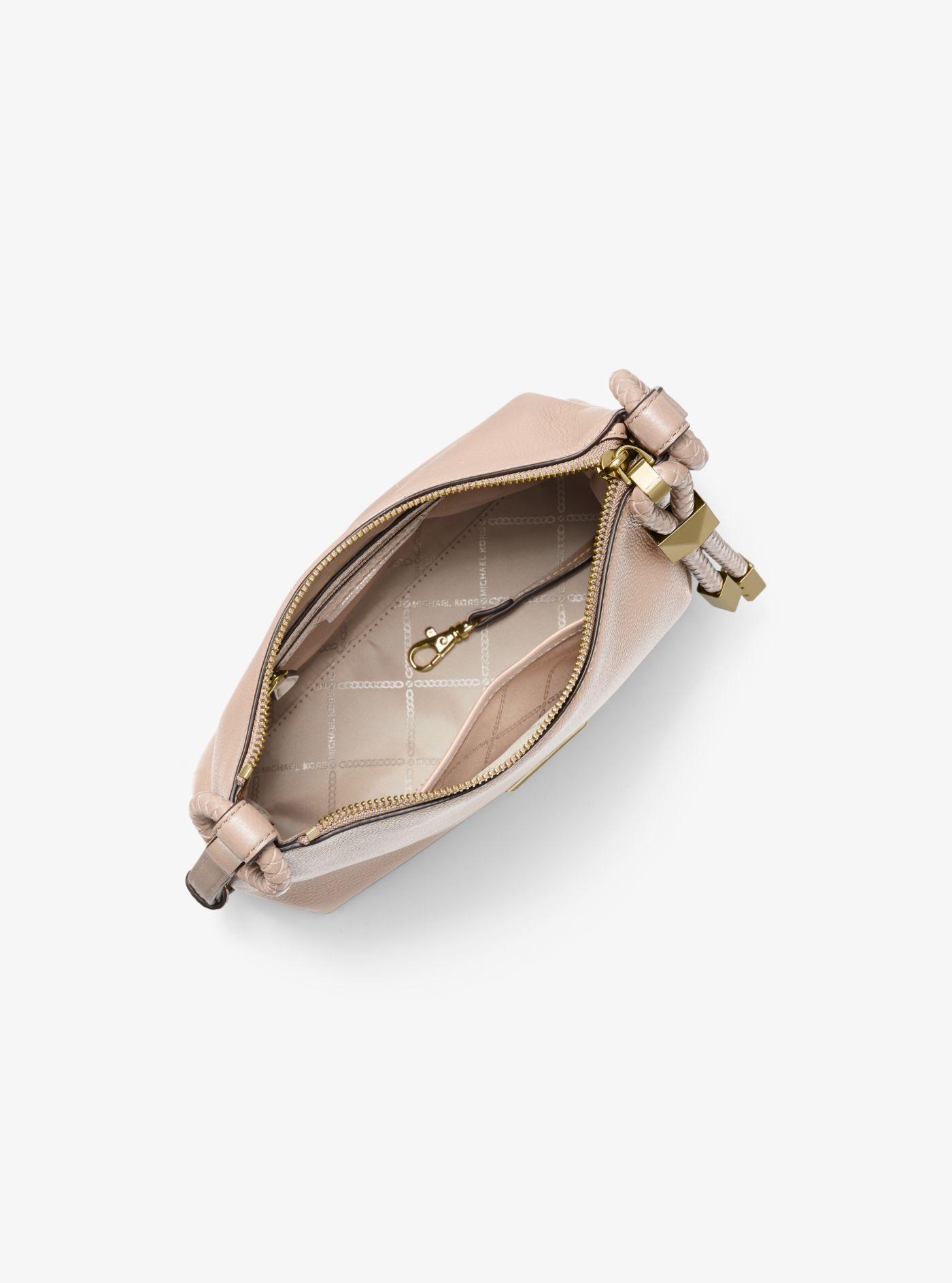 michael kors lexington large pebbled leather crossbody bolsa