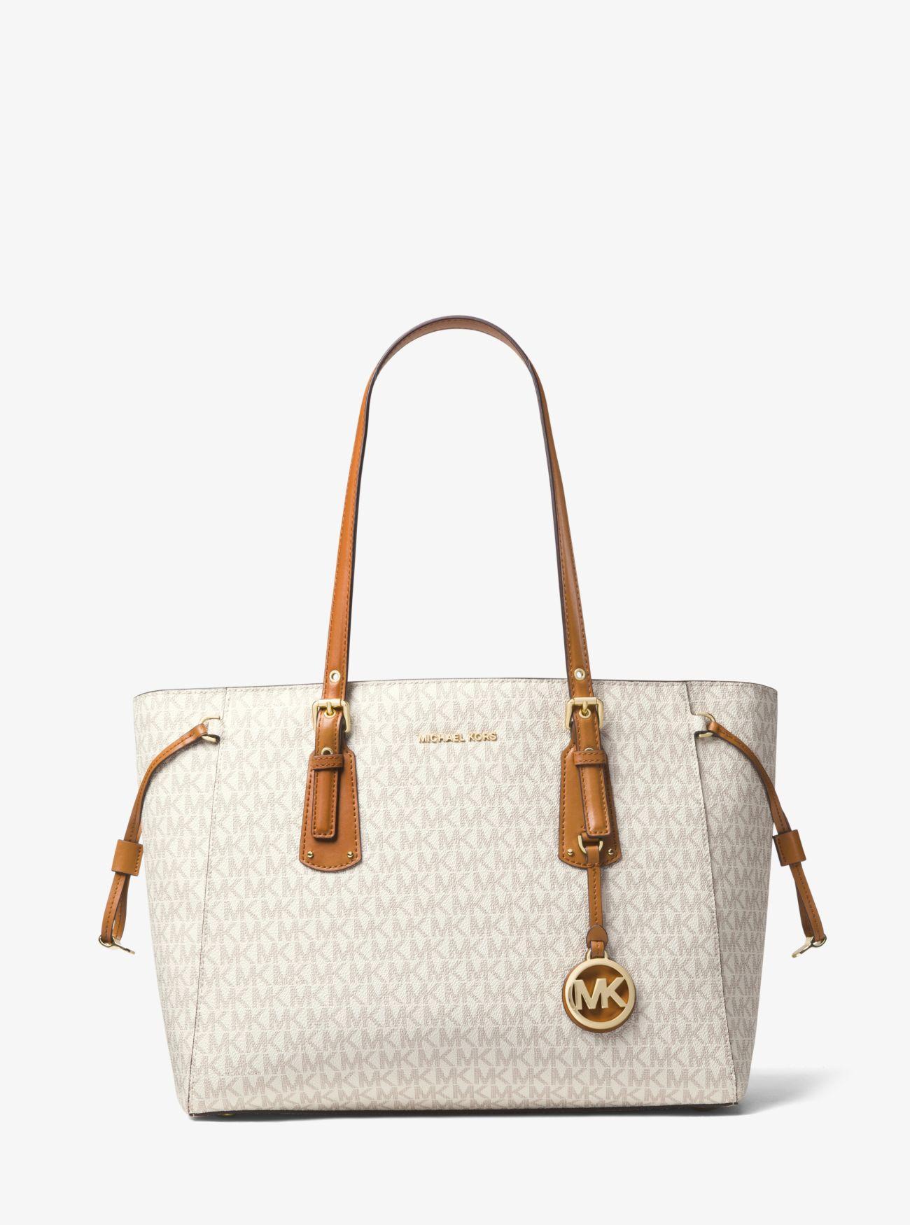 Michael Kors Canvas Voyager Medium Logo Tote Bag Lyst