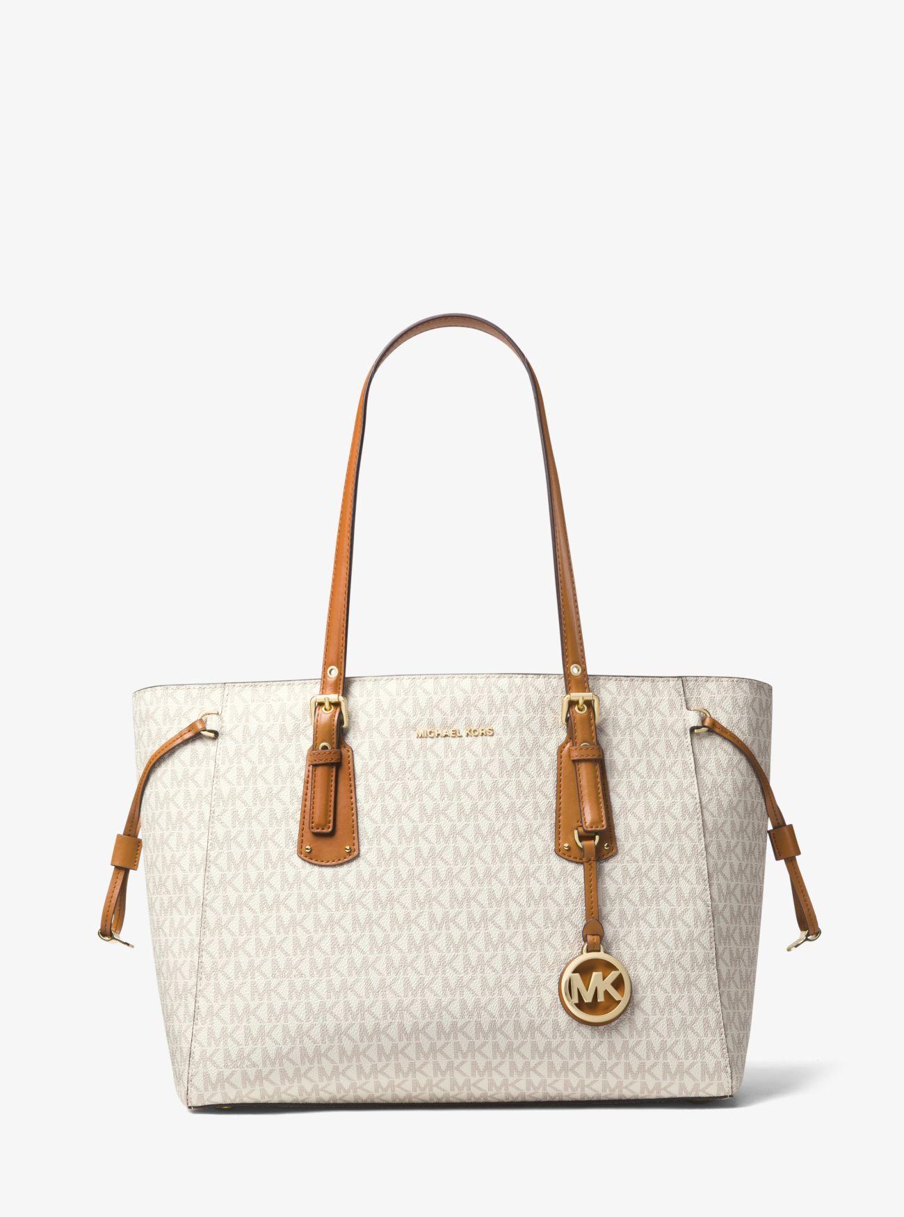 Michael Kors Canvas Voyager Medium Logo Tote Bag - Lyst