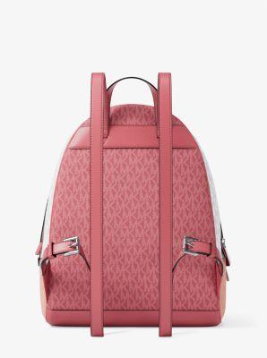 Michael Kors Pink and Coral Backpack NEW! MICHAEL KORS Rhea Small Studded Pebble Leather Backpack  main image 2