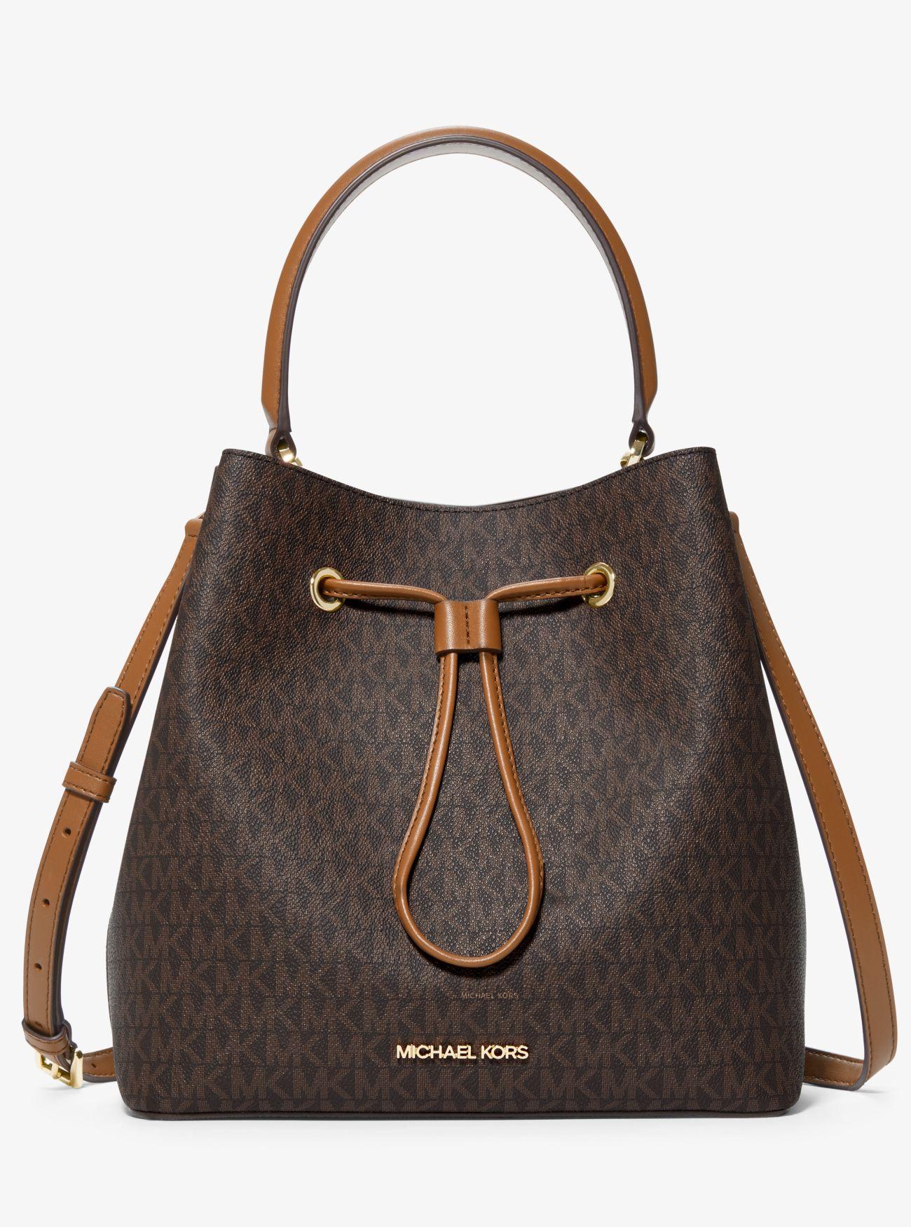 Borsa a tracolla Suri grande con logo di Michael Kors in Marrone | Lyst