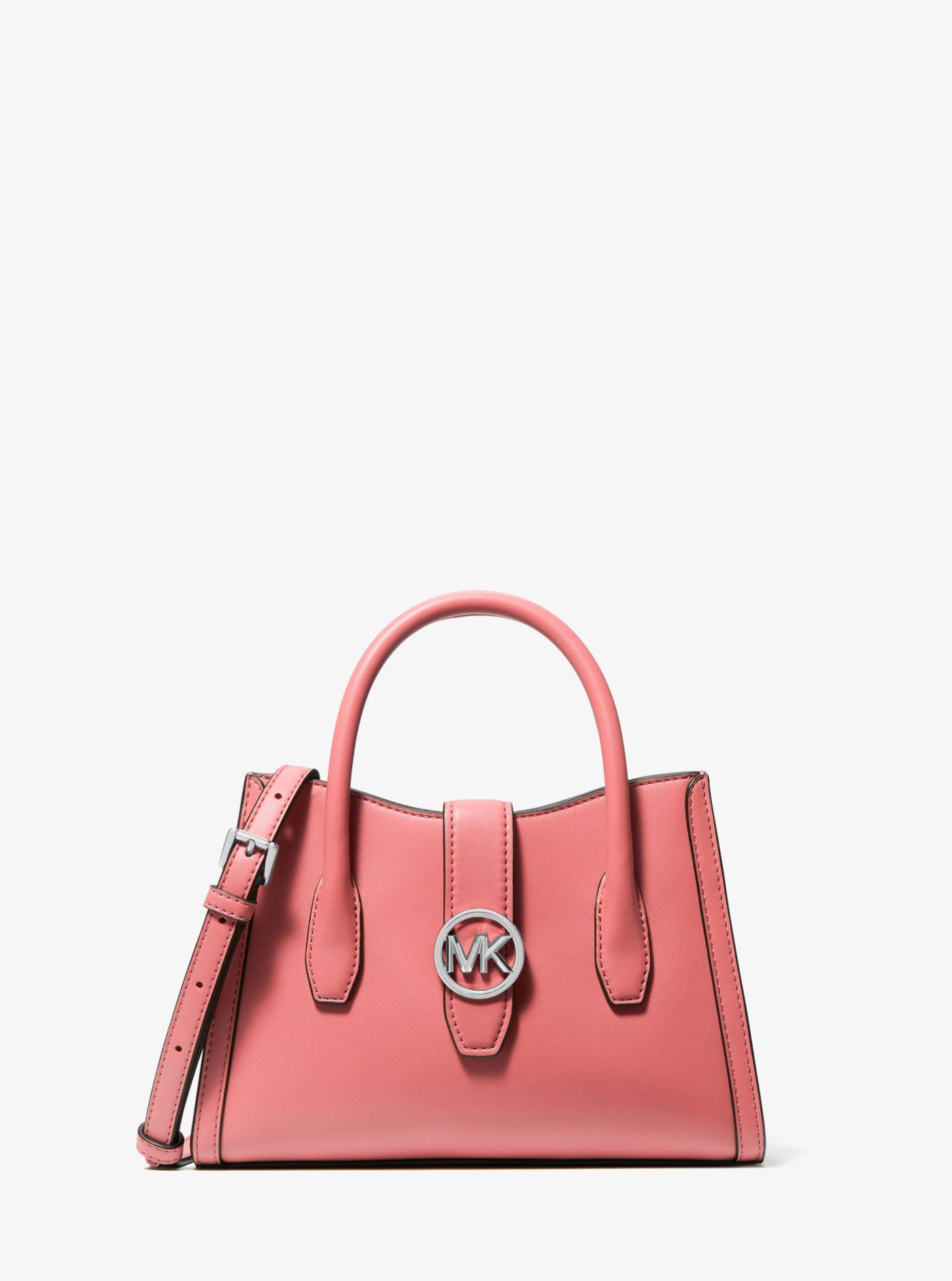 Michael Kors Gabby Small Faux Leather Satchel in Pink Lyst