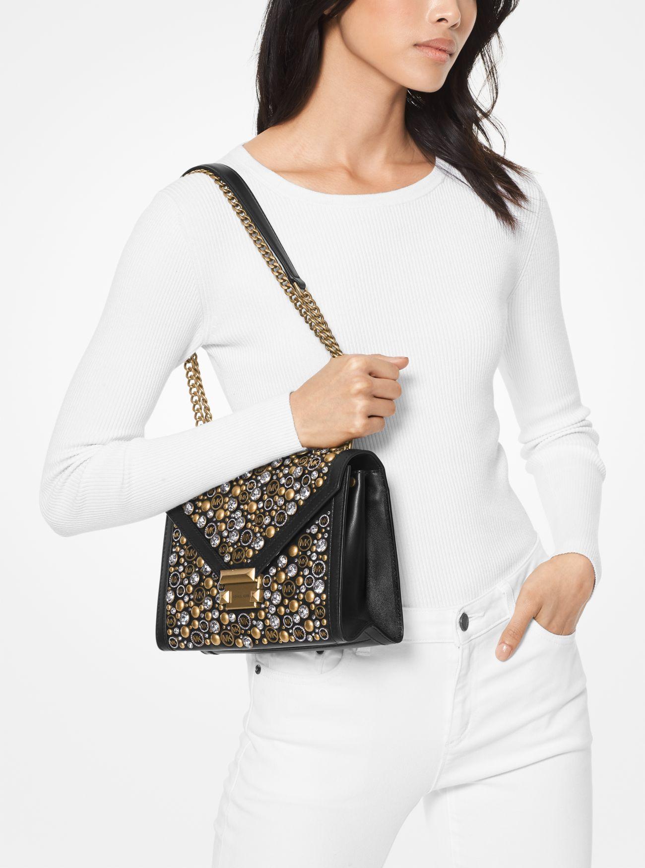 michael michael kors whitney large pebbled leather convertible shoulder bag