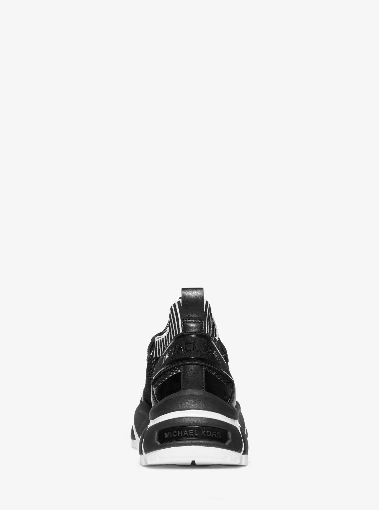 Michael Kors Leather Lucas Athletic Fashion Sneakers in Black - Lyst