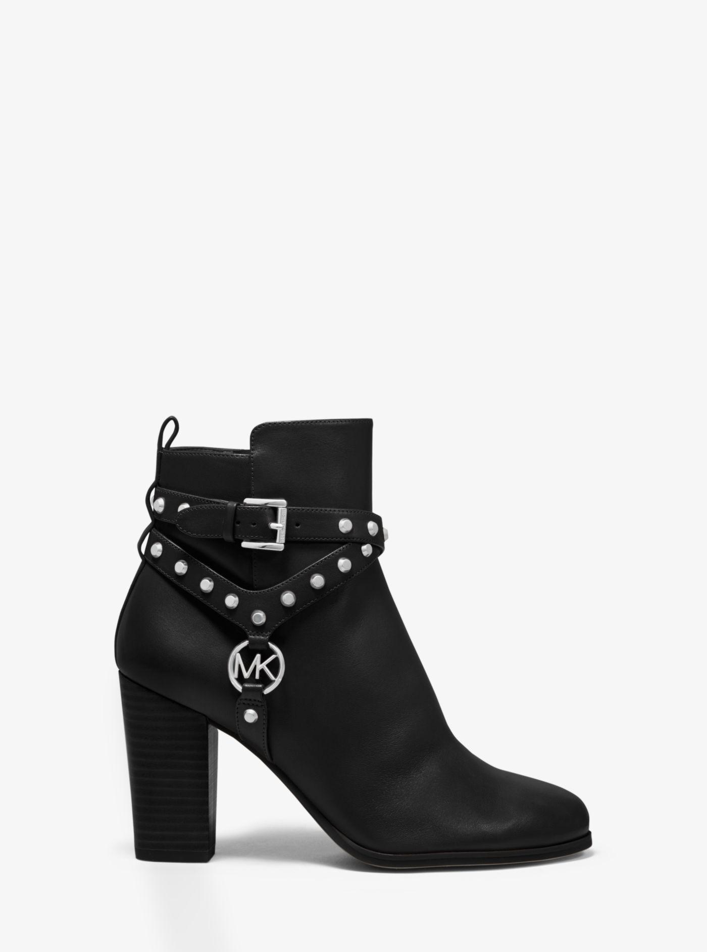 preston studded leather ankle boot