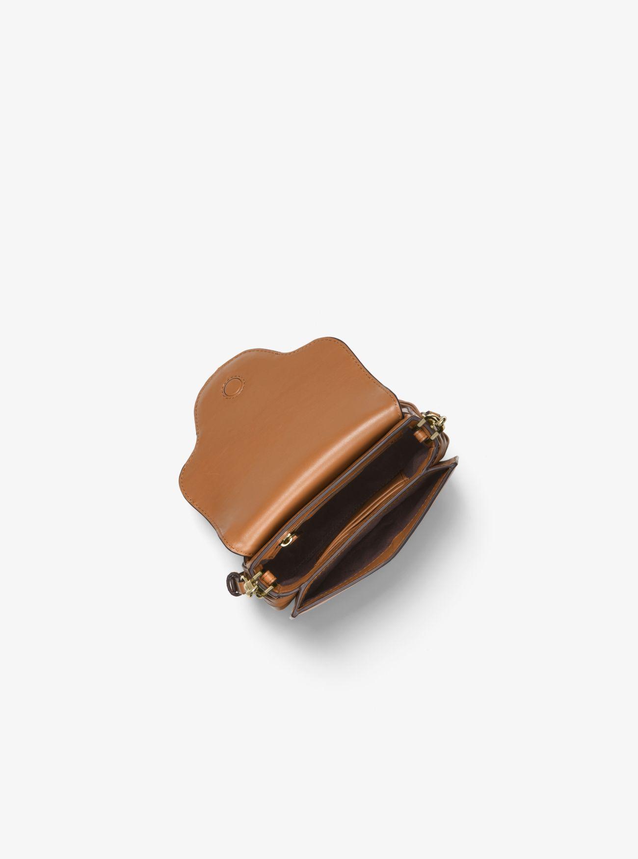 Michael michael kors cary small leather saddle bag hot sale