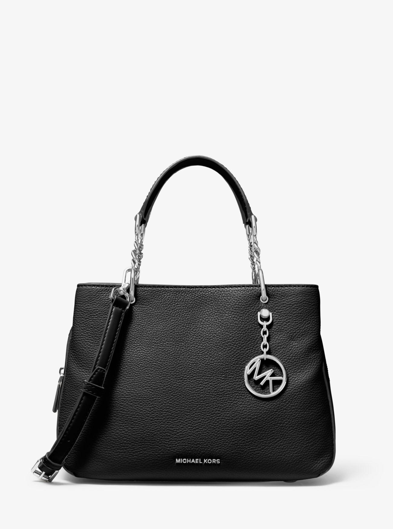 michael kors lillie pebble leather satchel
