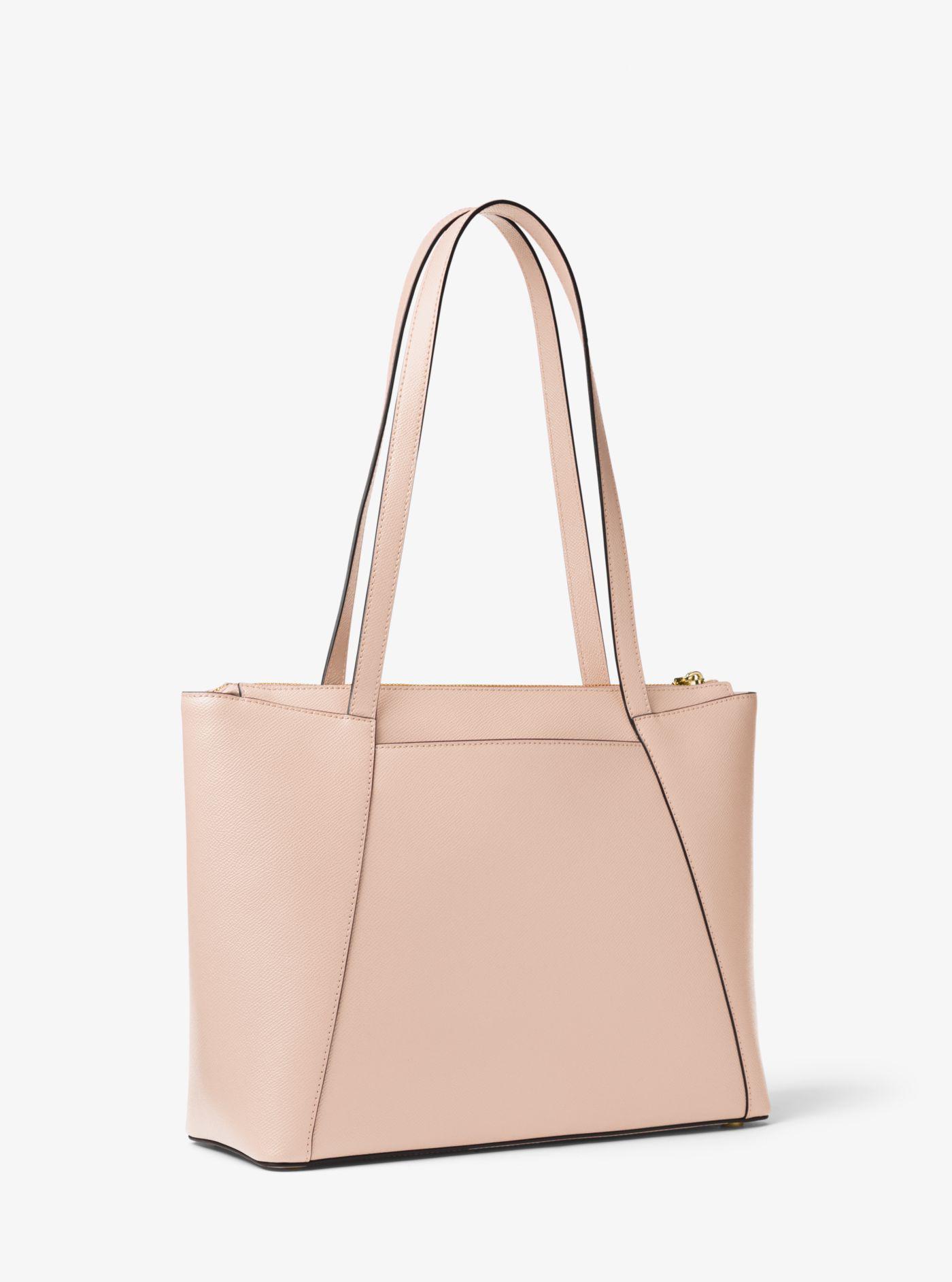 maddie medium crossgrain leather tote bag