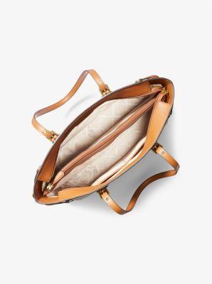 MICHAEL Michael Kors Voyager Medium Logo Tote Bag in Natural Lyst UK