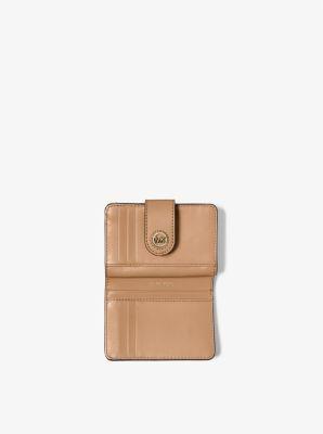 MICHAEL Michael Kors Mk Mercer Small Leather Wallet in Natural
