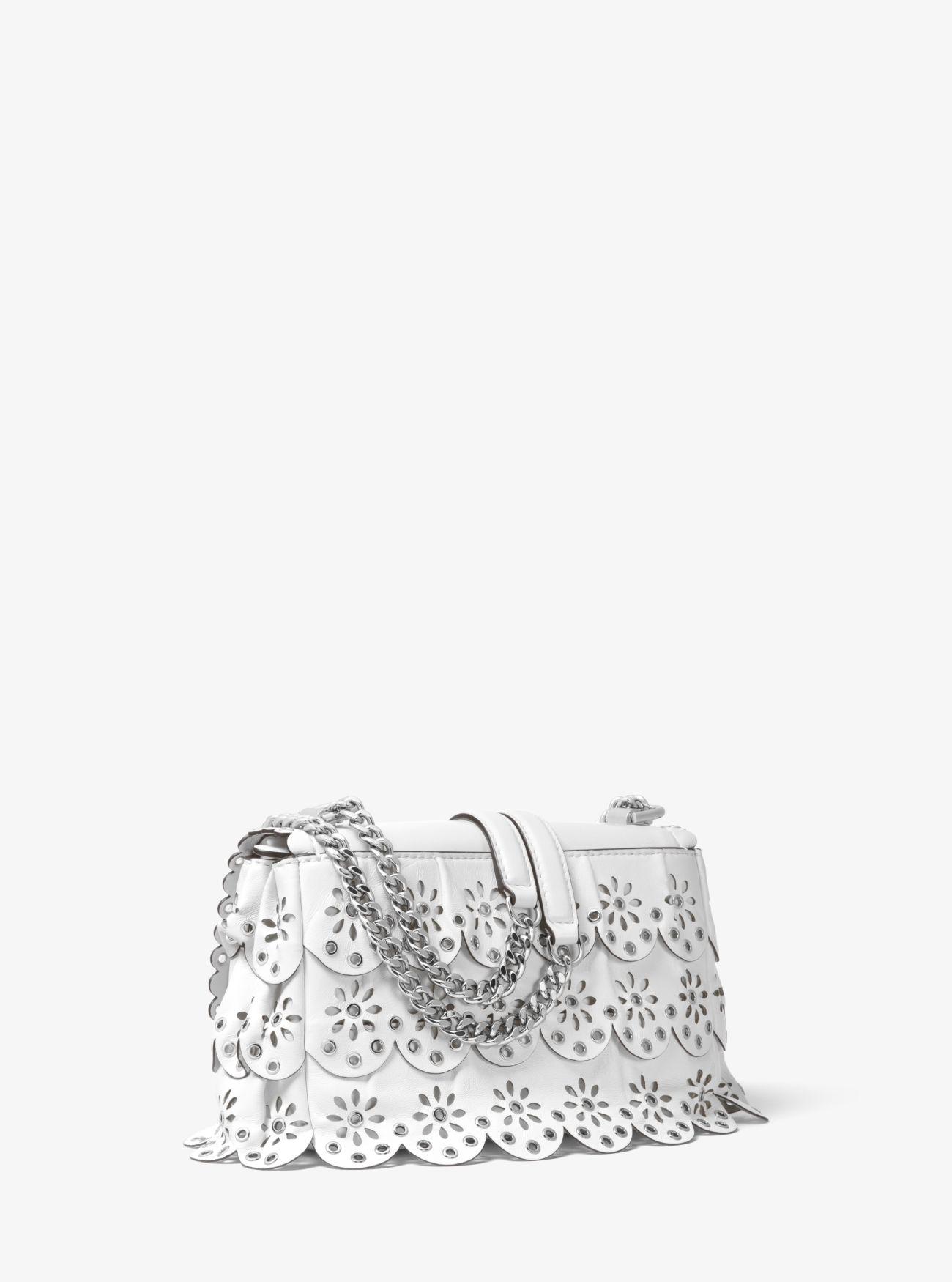 michael kors sloan floral scalloped bag
