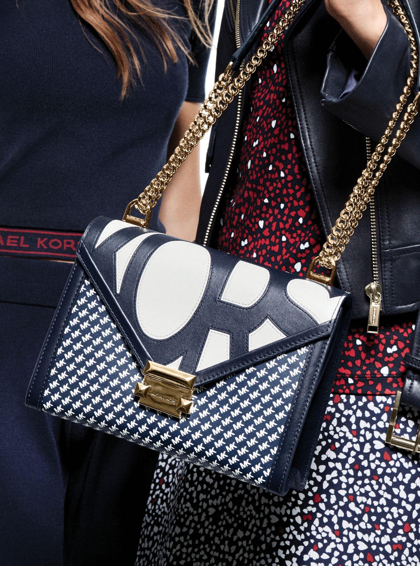 michael kors whitney large logo convertible shoulder bag