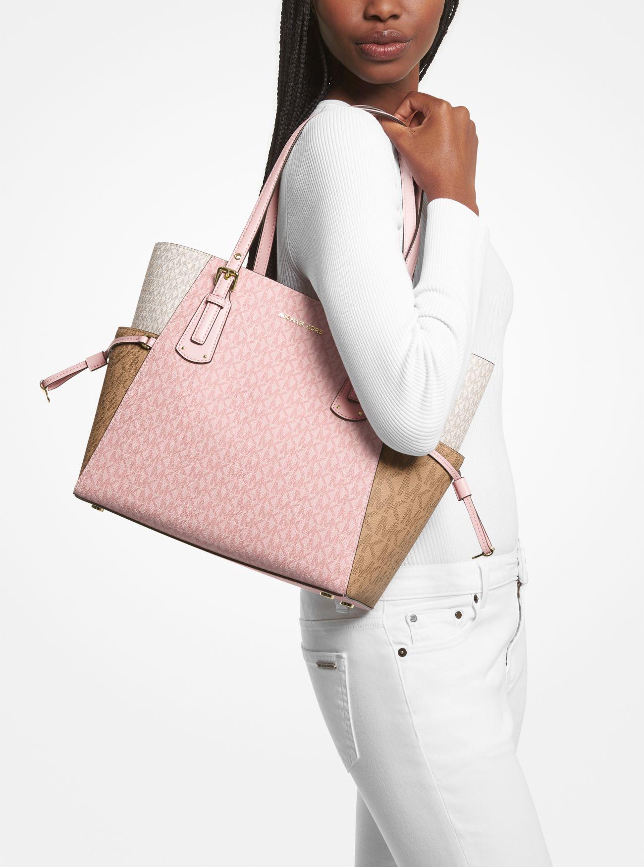 Voyager small logo tote michael kors sale