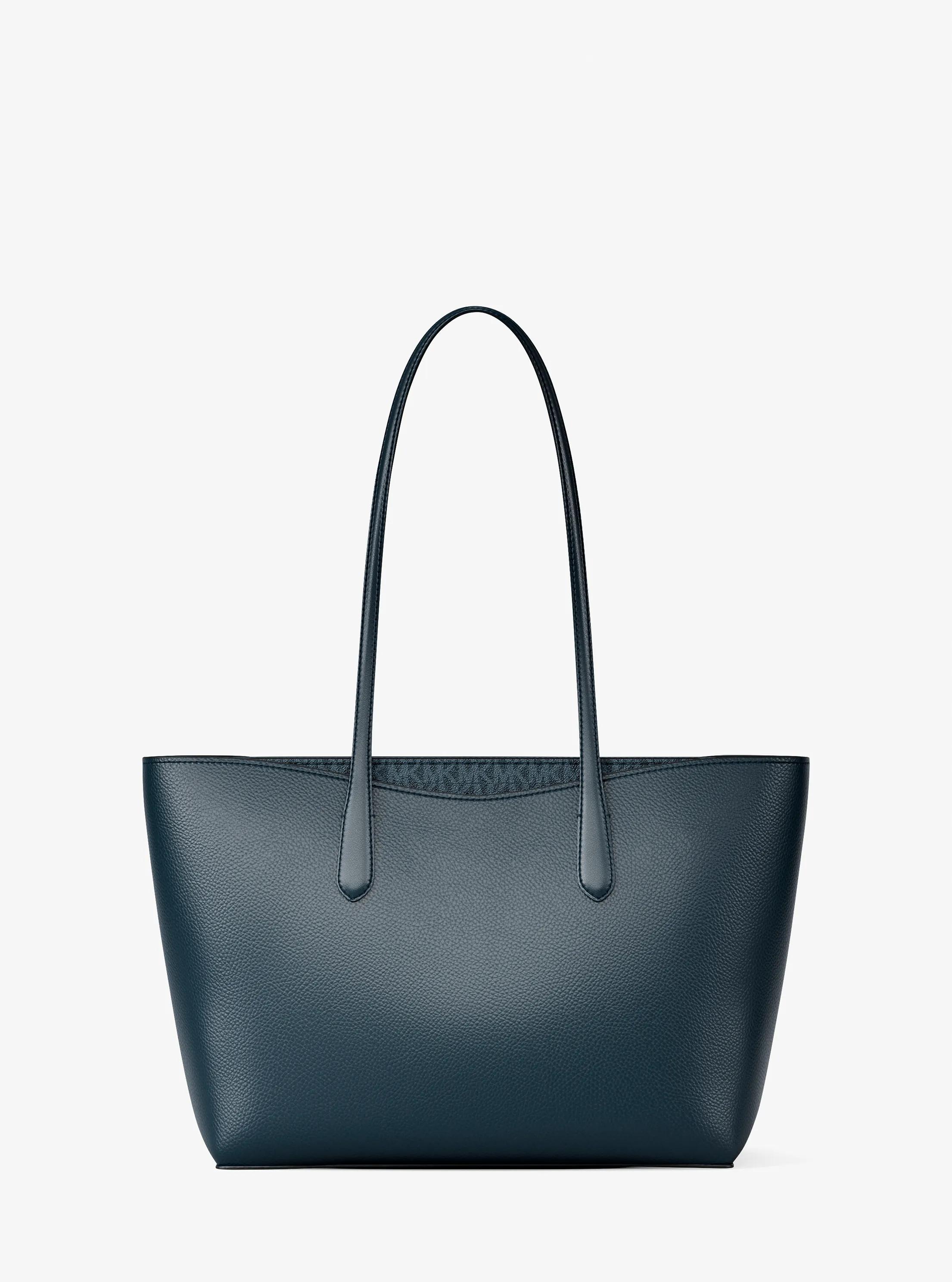 Michael Kors Arden Large Pebbled Leather Tote Bag in Blue | Lyst