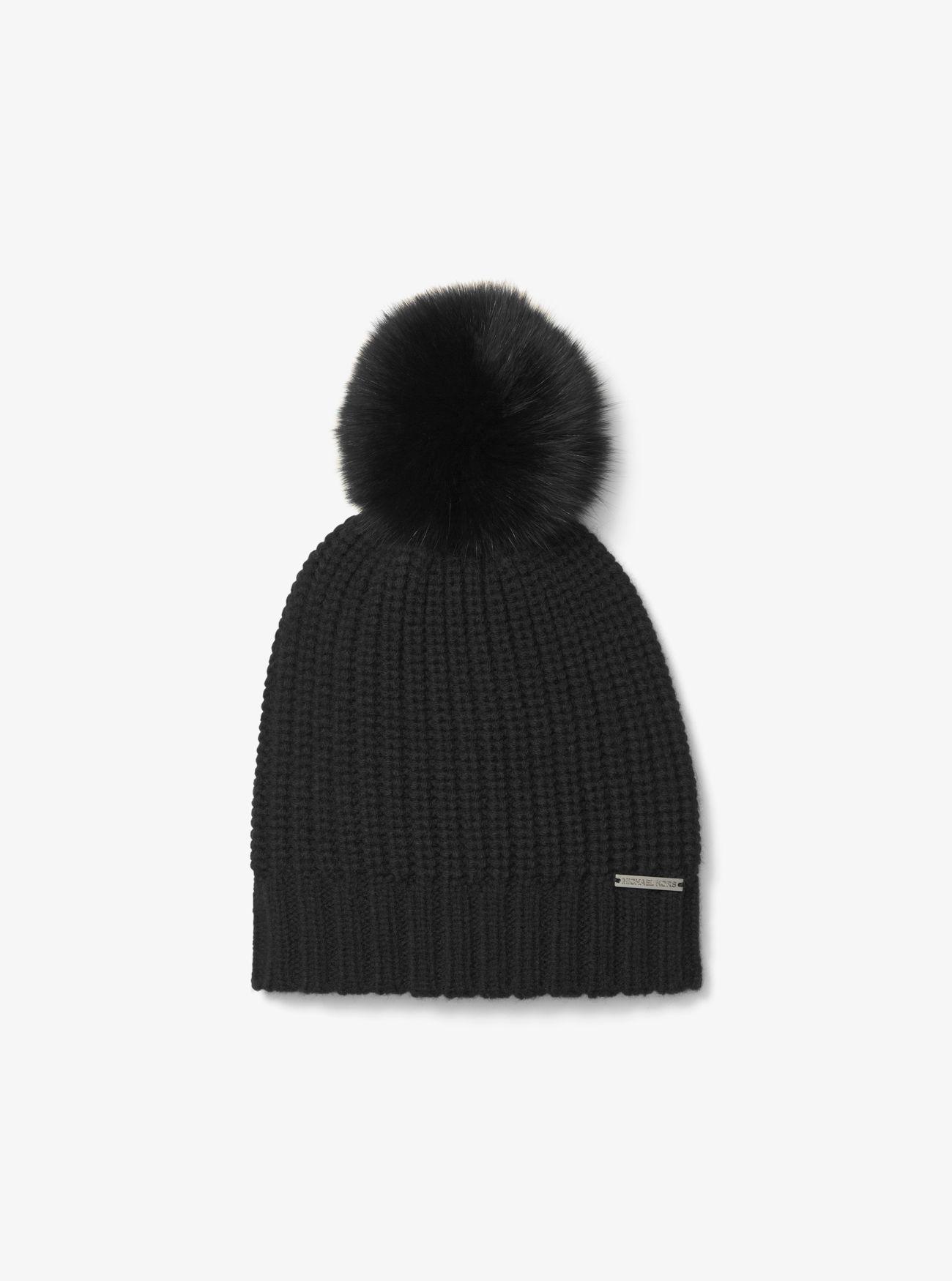 Michael Kors Pom-pom Wool Beanie in Black - Lyst
