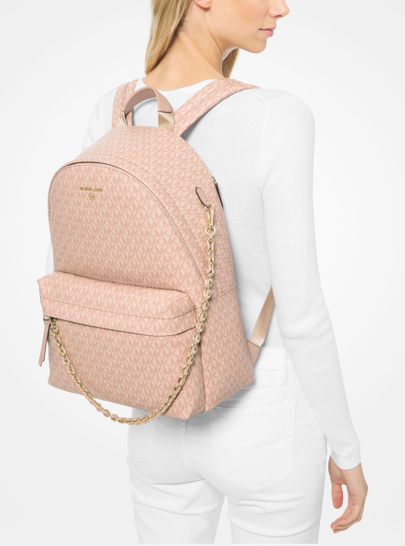 MICHAEL MICHAEL KORS Slater logoprint faux texturedleather backpack   Sale up to 70 off  THE OUTNET
