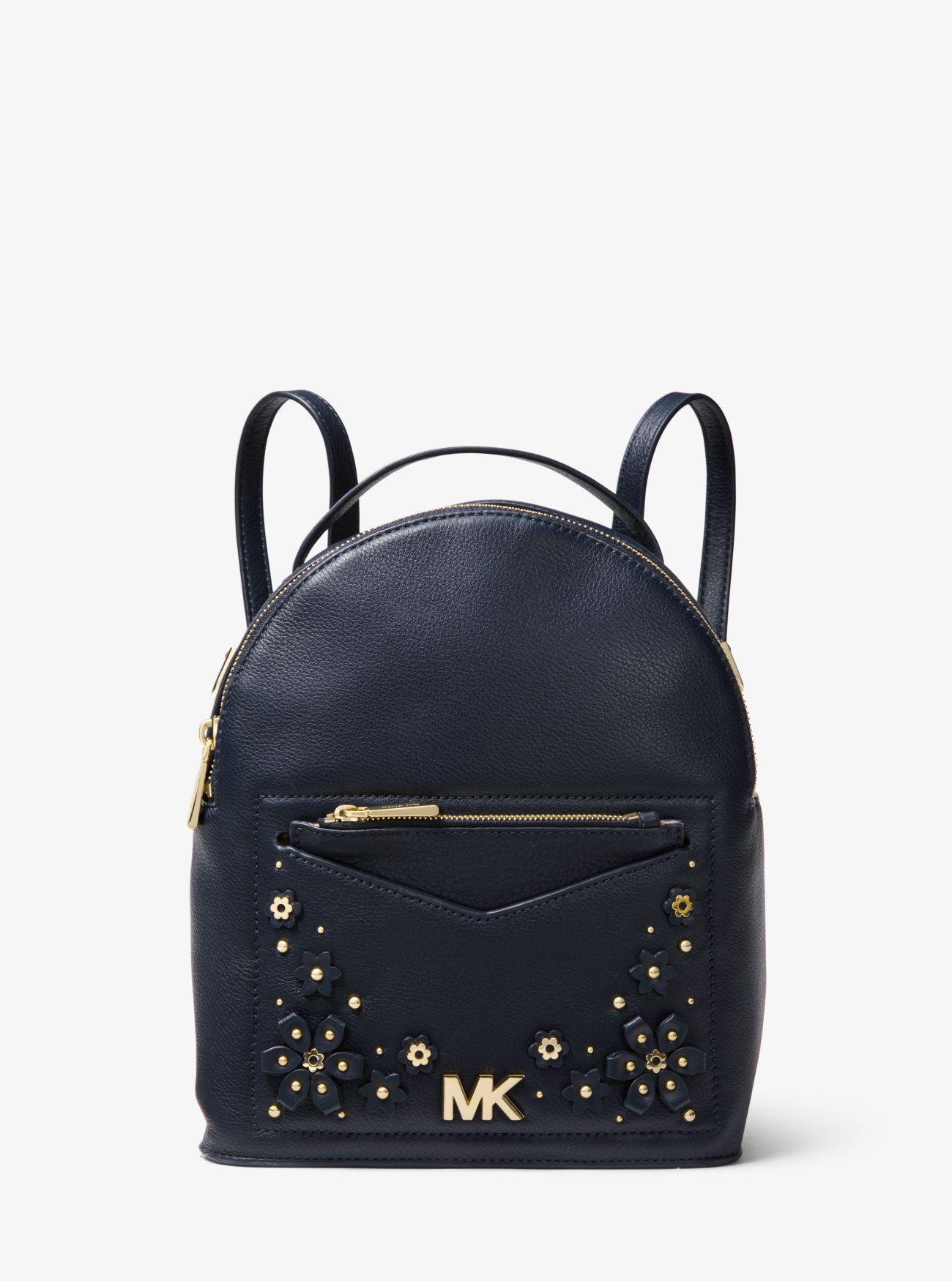 Zaino Convertibile Jessa Piccolo In Pelle Martellata Decorata Con Motivo  FlorealeMichael Kors in Pelle | Lyst