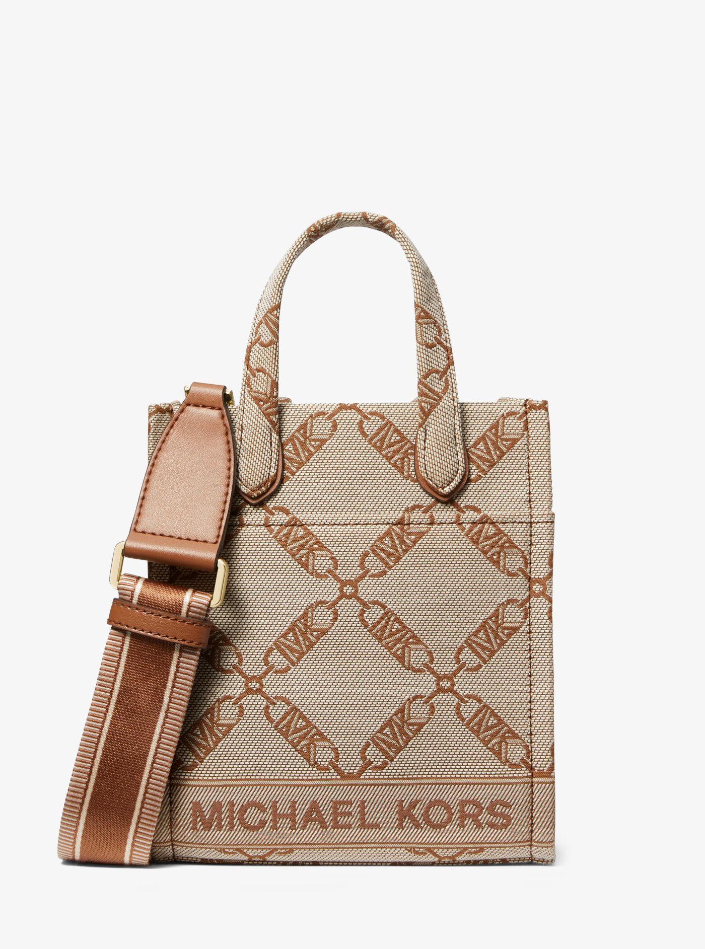 Michael Kors Gigi Extrasmall Empire Logo Jacquard Crossbody Bag in