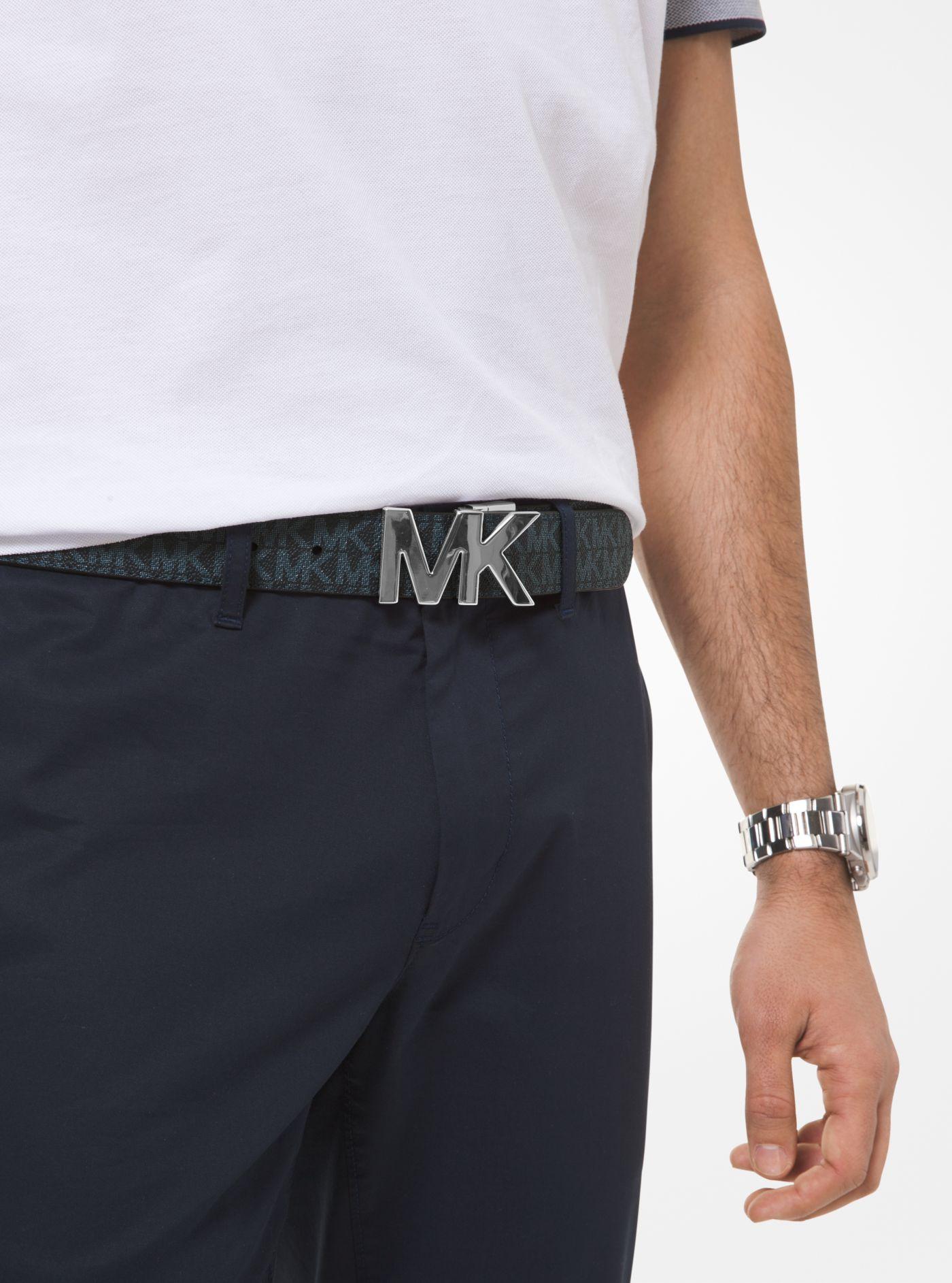 Michael Kors Reversible Logo Buckle Belt for Men | Lyst