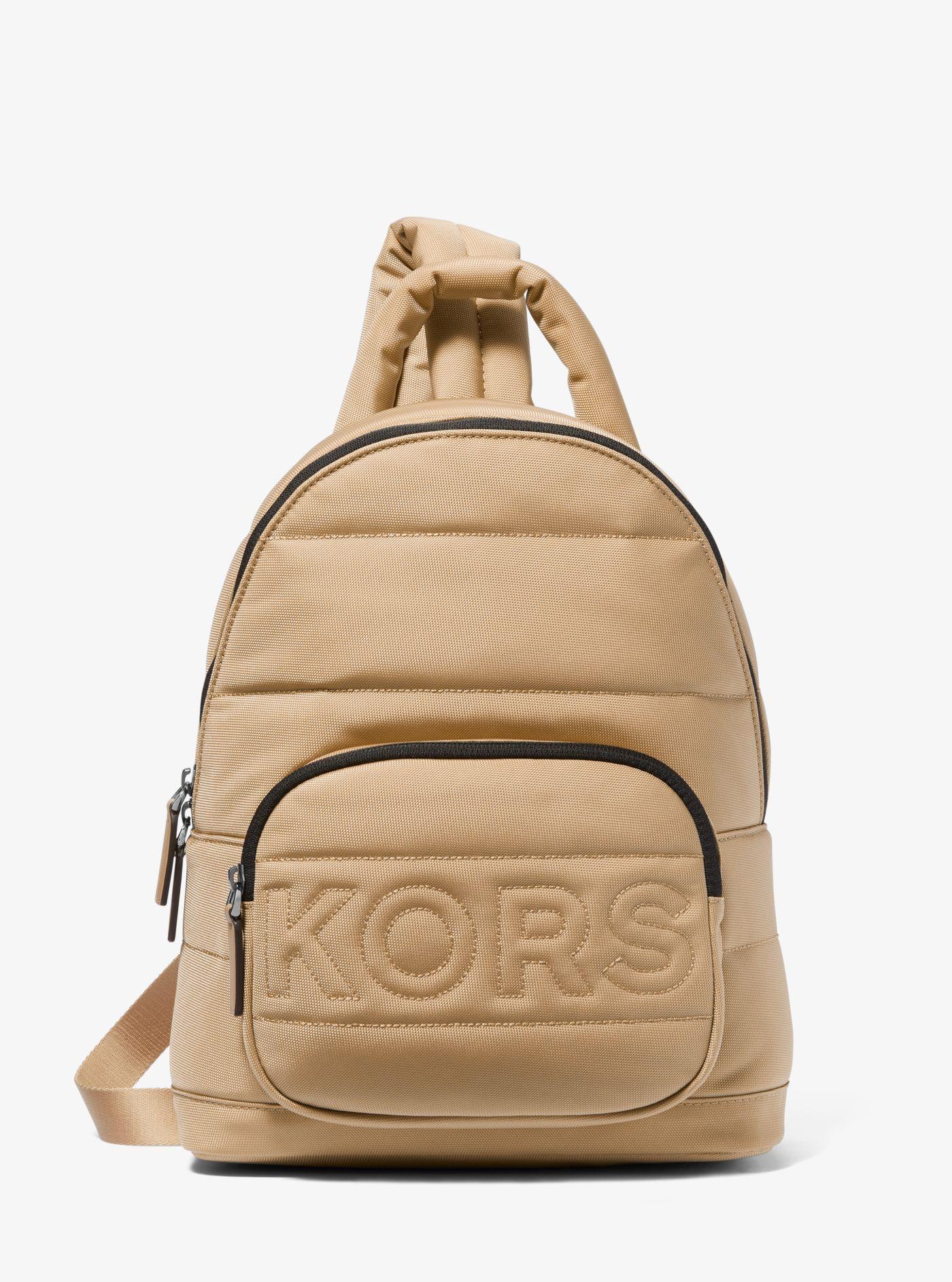 Michael Kors Kent Quilted Recycled Nylon Sling Pack in Natural for Men