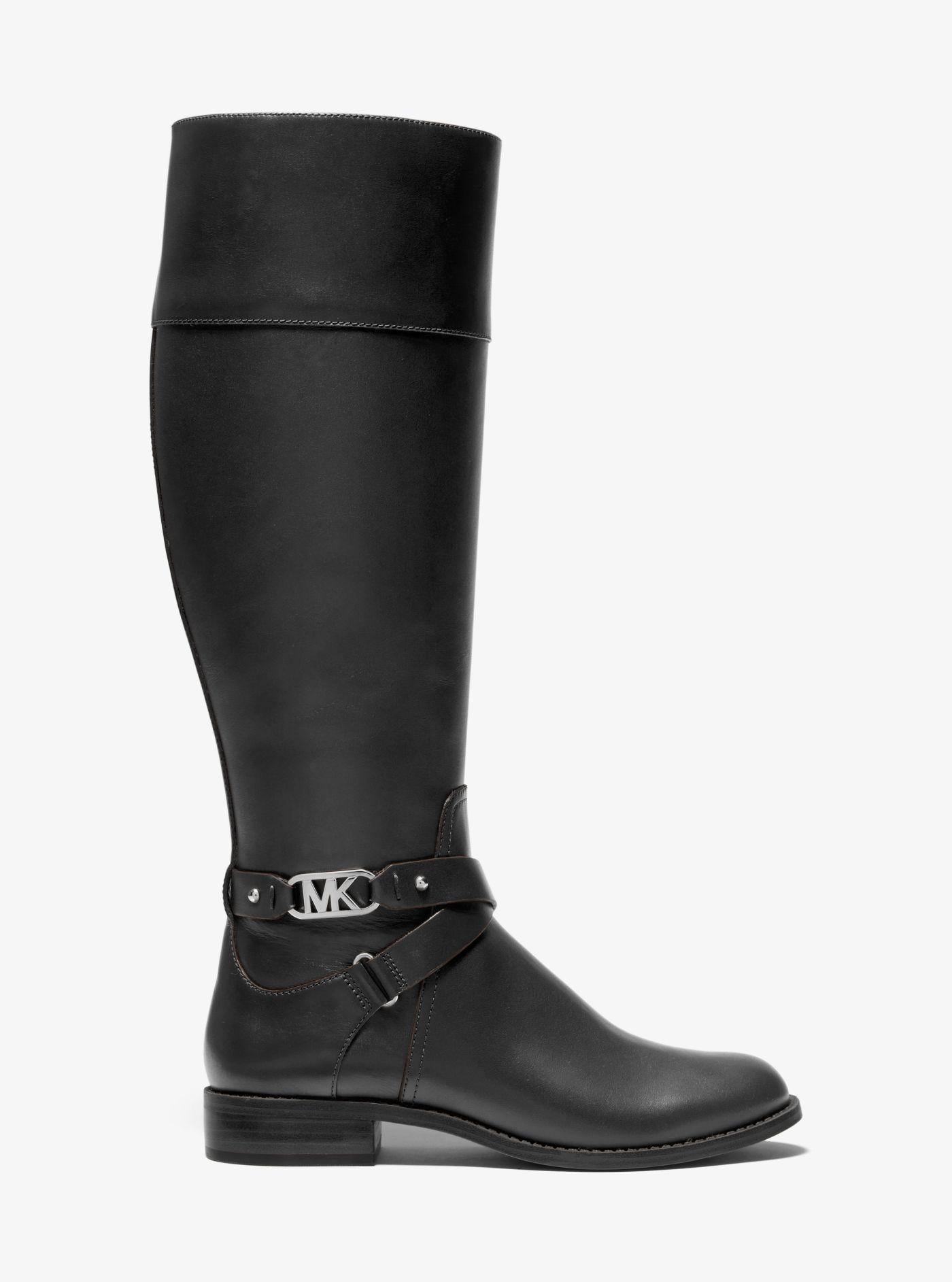 Aprender acerca 94+ imagen michael kors black boots - Abzlocal.mx