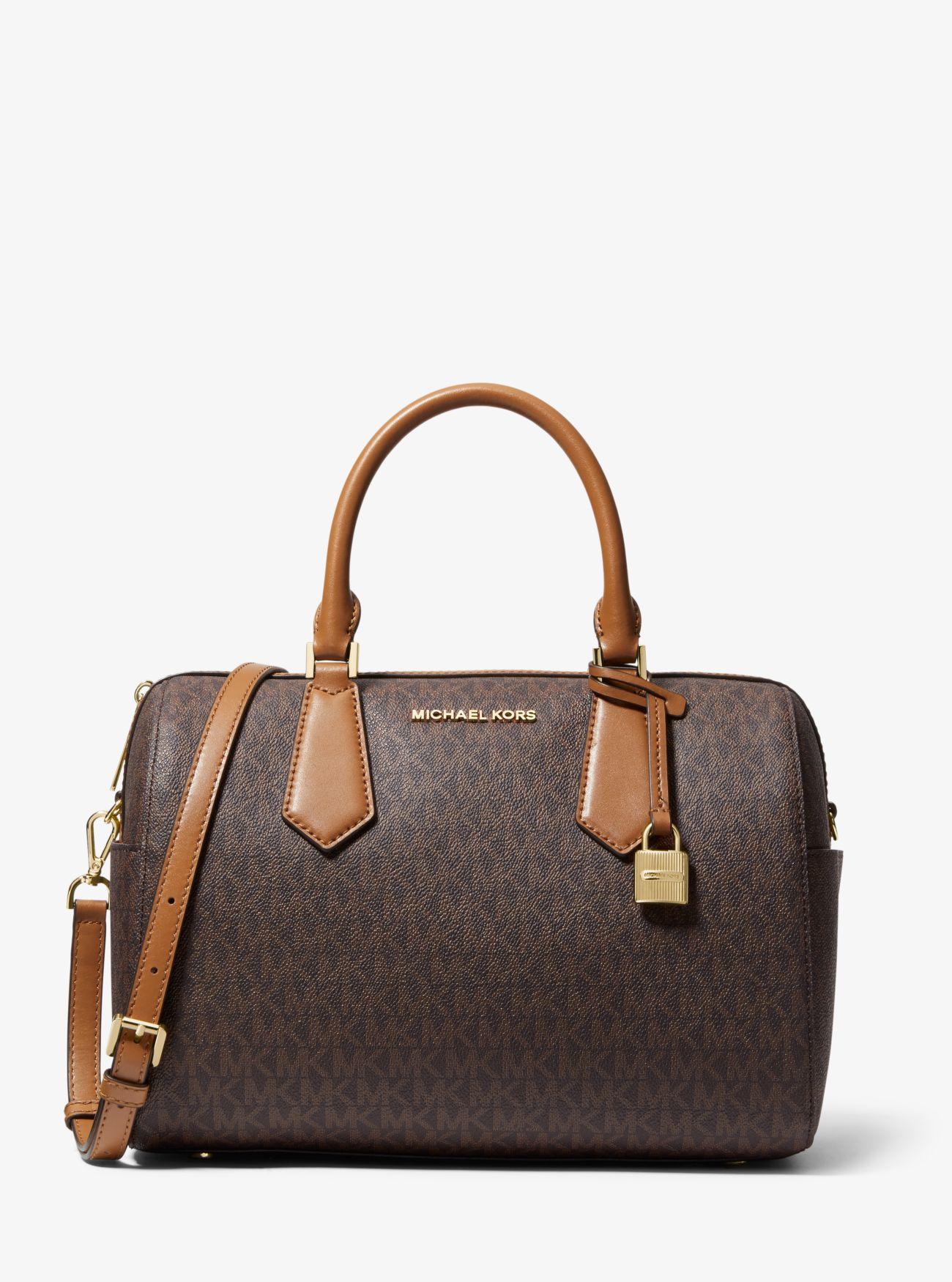 hayes large saffiano leather satchel