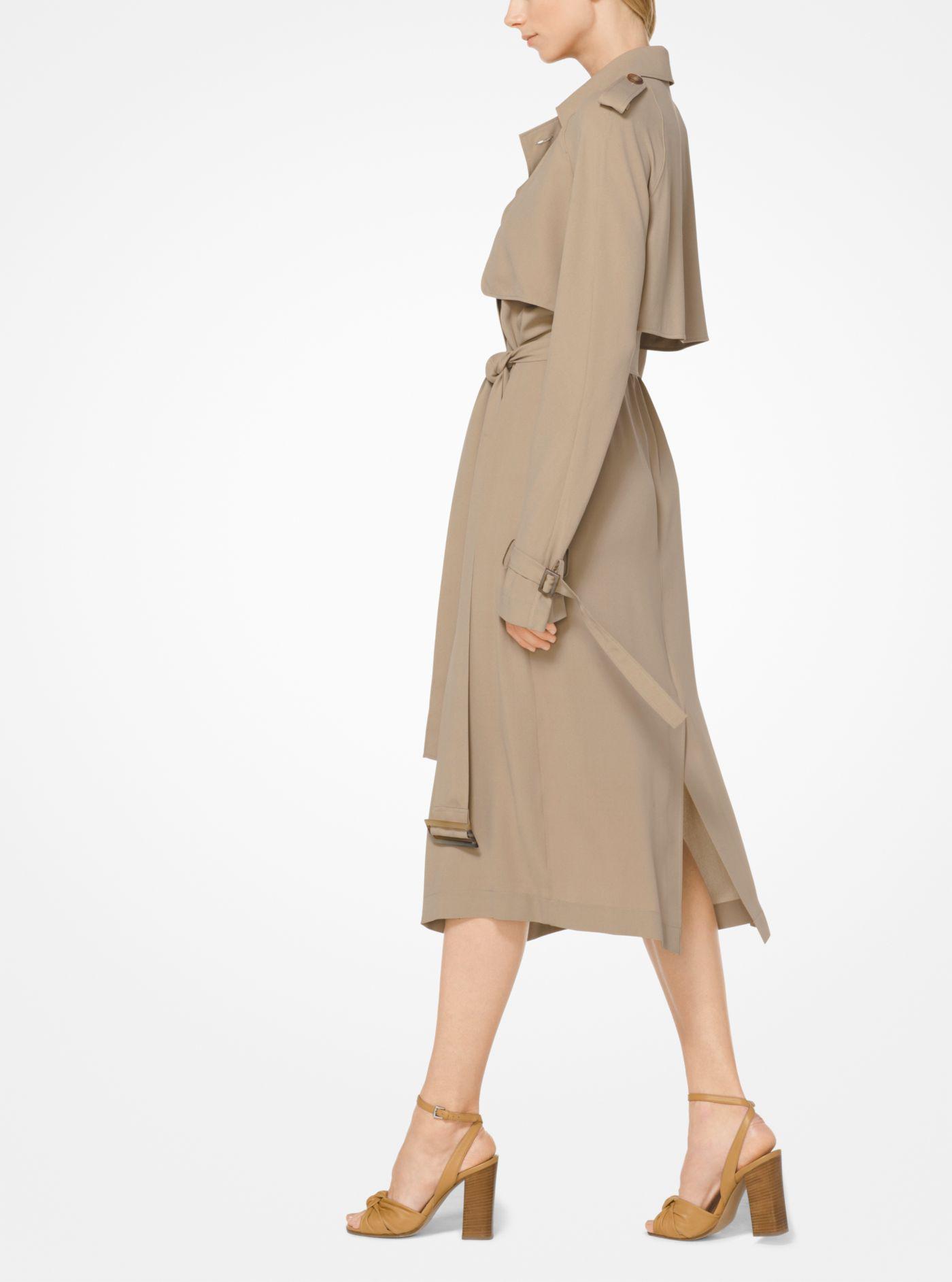 michael kors trench dress
