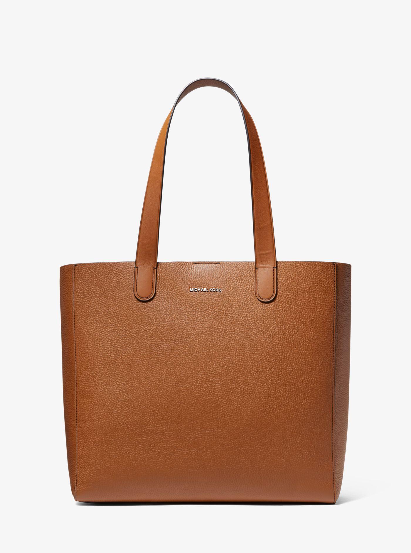 michael kors pebbled leather tote bolsa