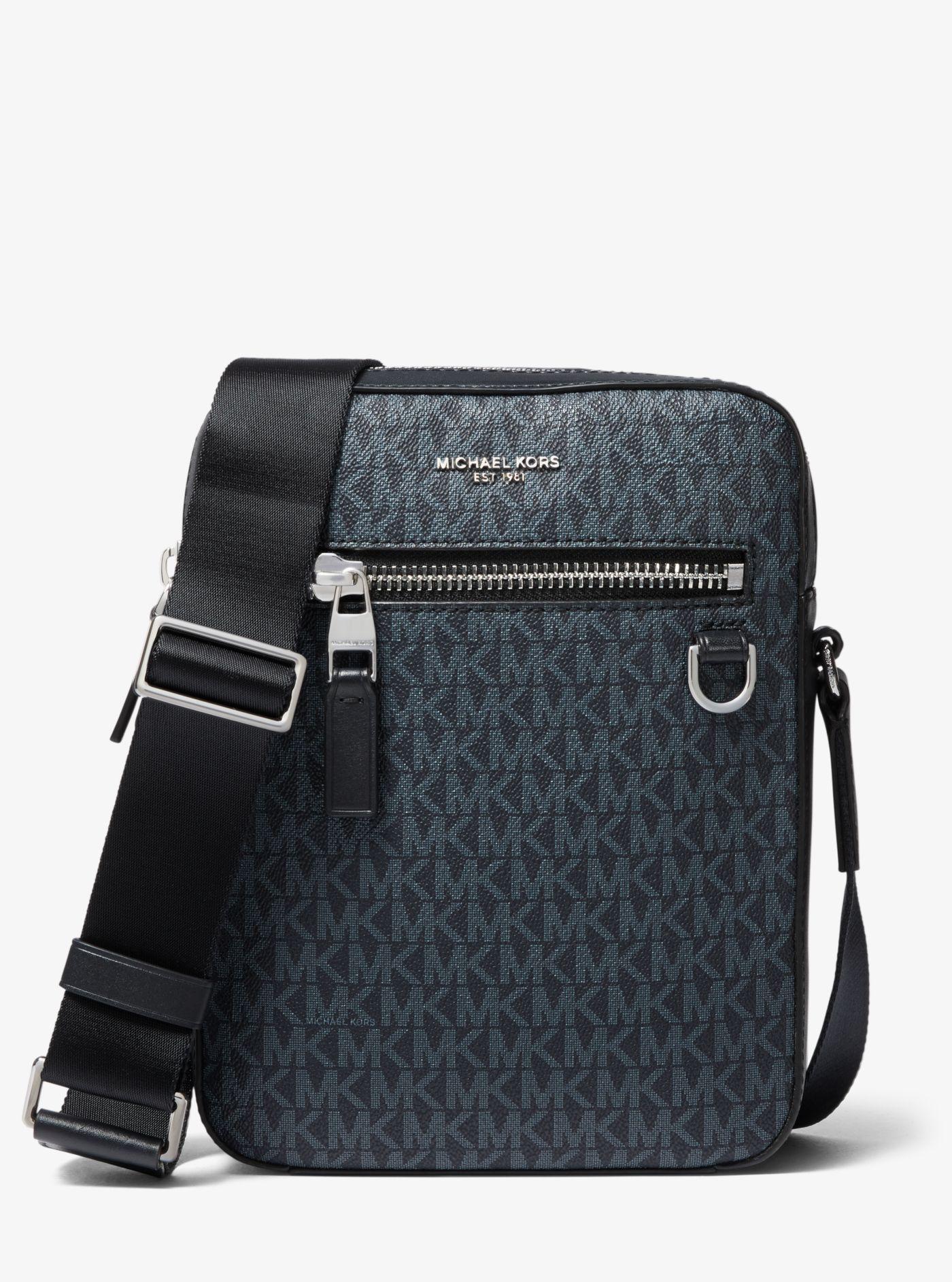 Michael Kors Leather Henry Logo Flight Bag for Men Lyst