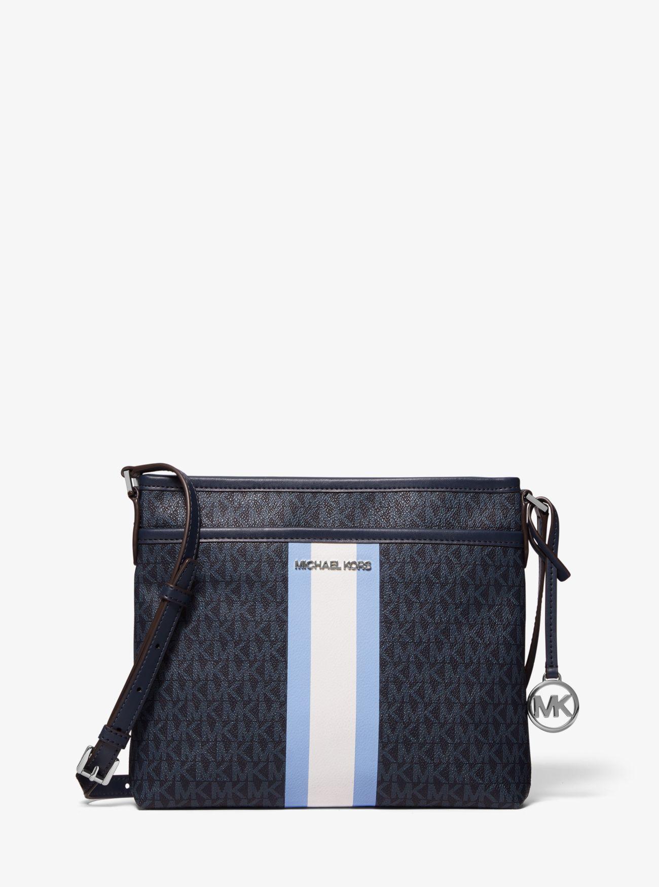 bedford small logo stripe crossbody bag