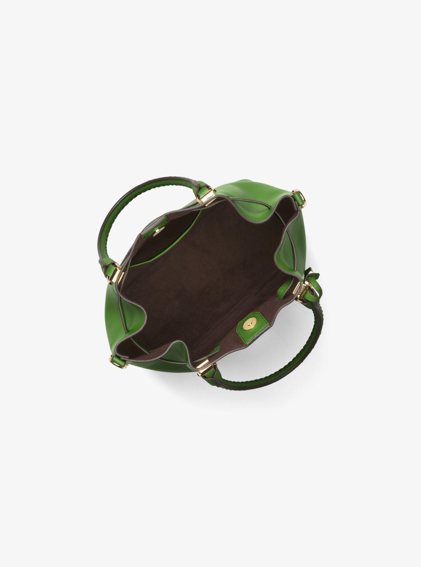 michael kors green bucket bolsa