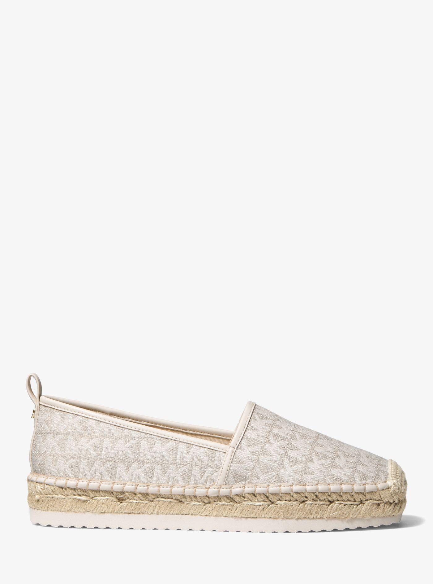 Michael Kors Lenny Logo Jacquard Slip-on Espadrille in Natural | Lyst