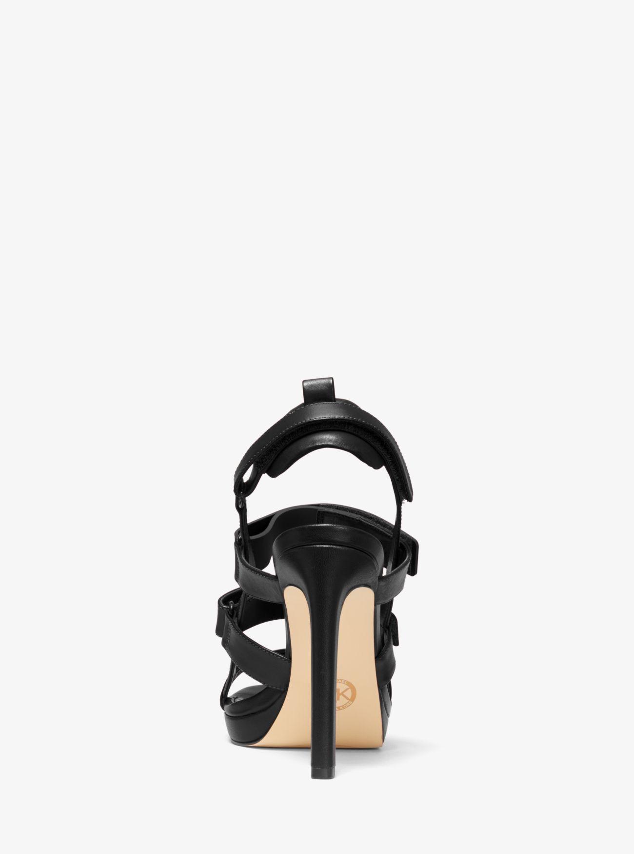 michael michael kors demi leather sandal