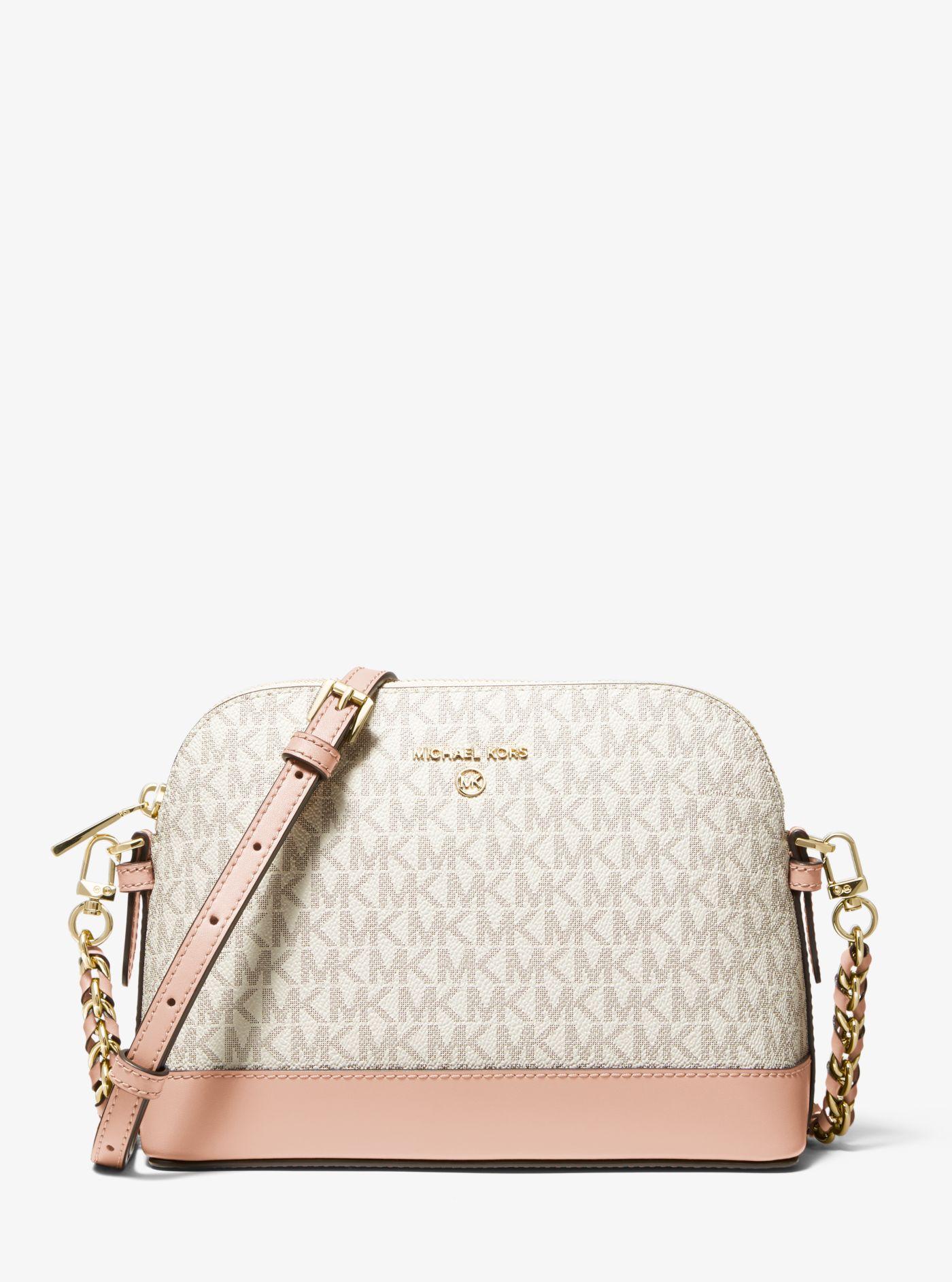 large logo dome crossbody bolsa